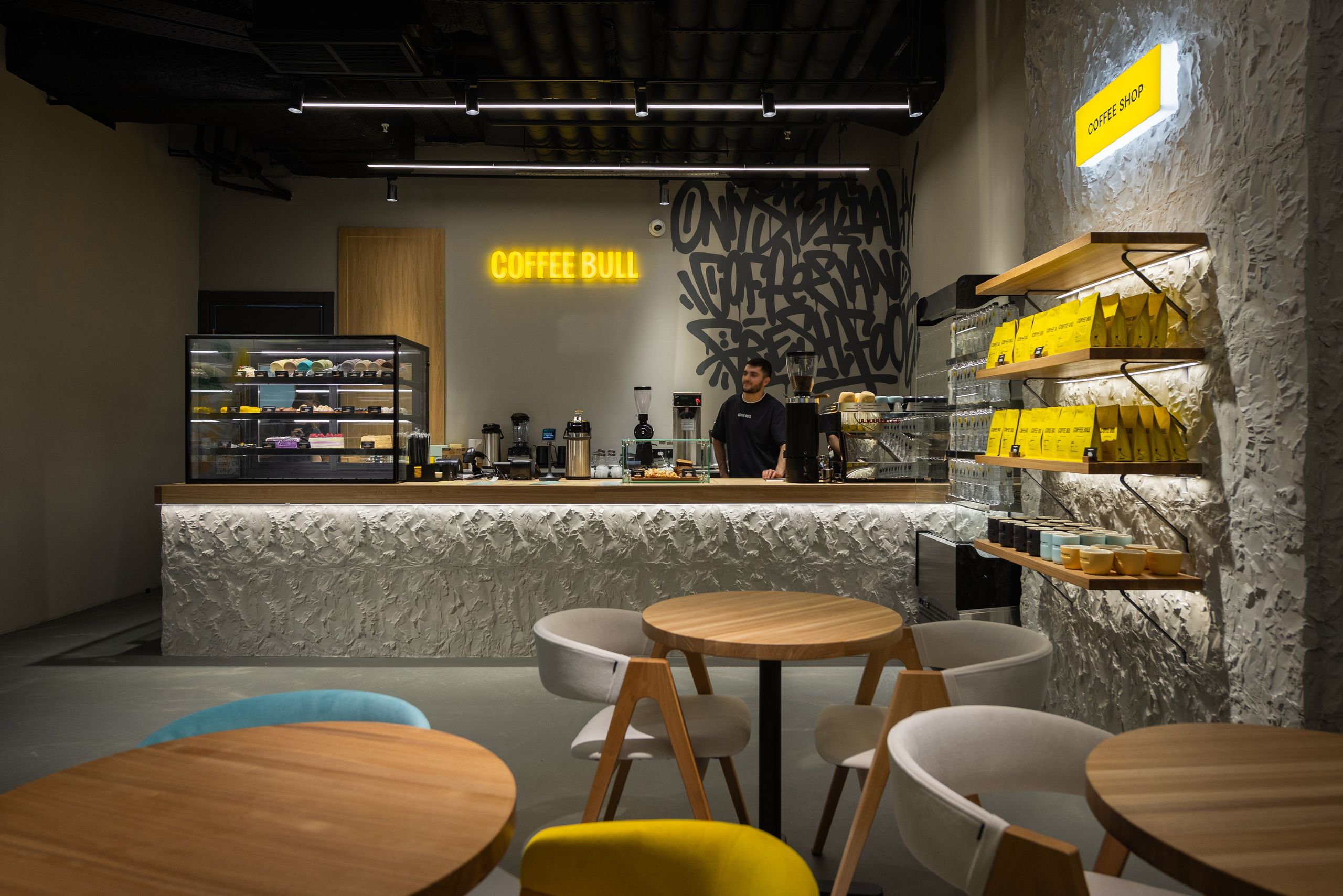 Коммерческая интерьерная фотосъемка кофейни в Москве