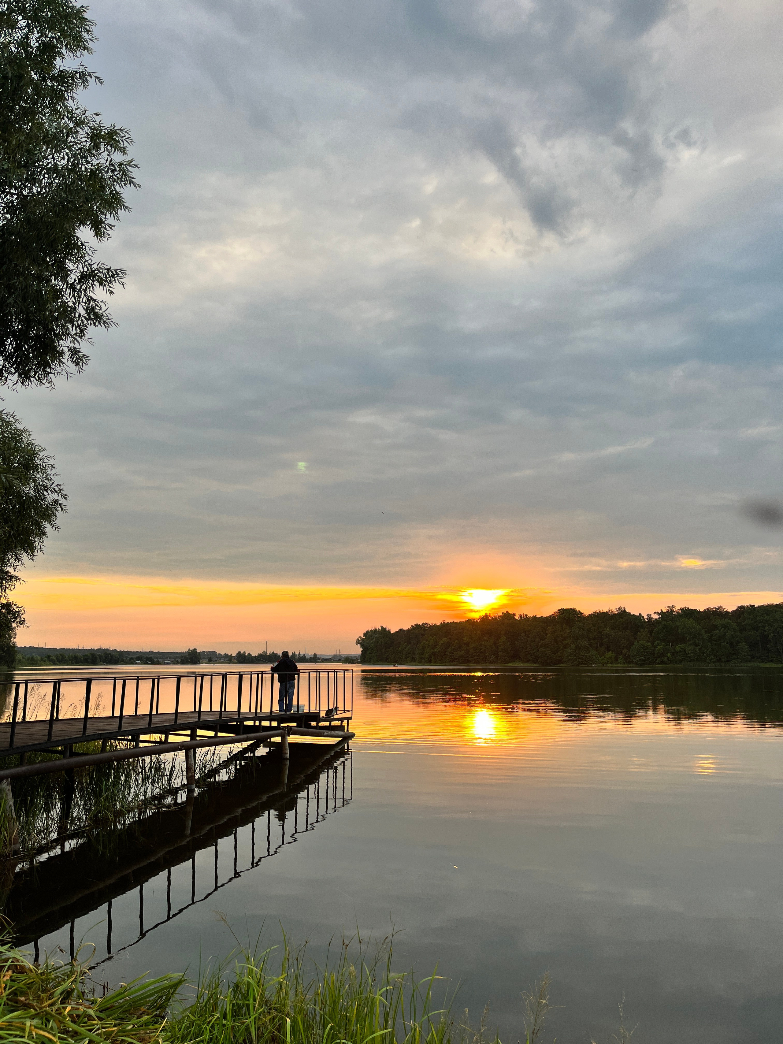 Рассвет на сапах на Ольховом озере