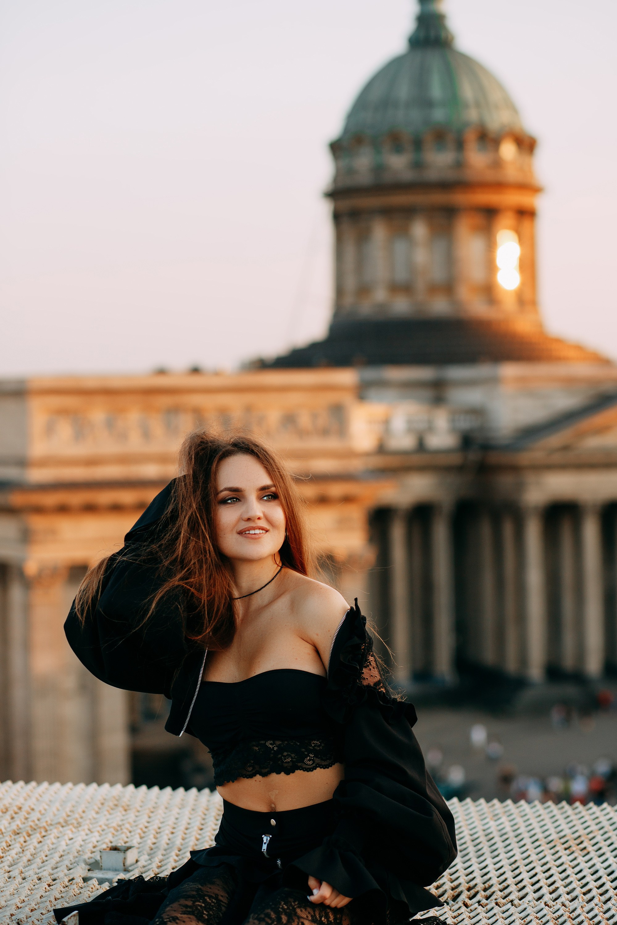 Крыша у Казанского и Зингера. Фотограф в Санкт-Петербурге Alina Film