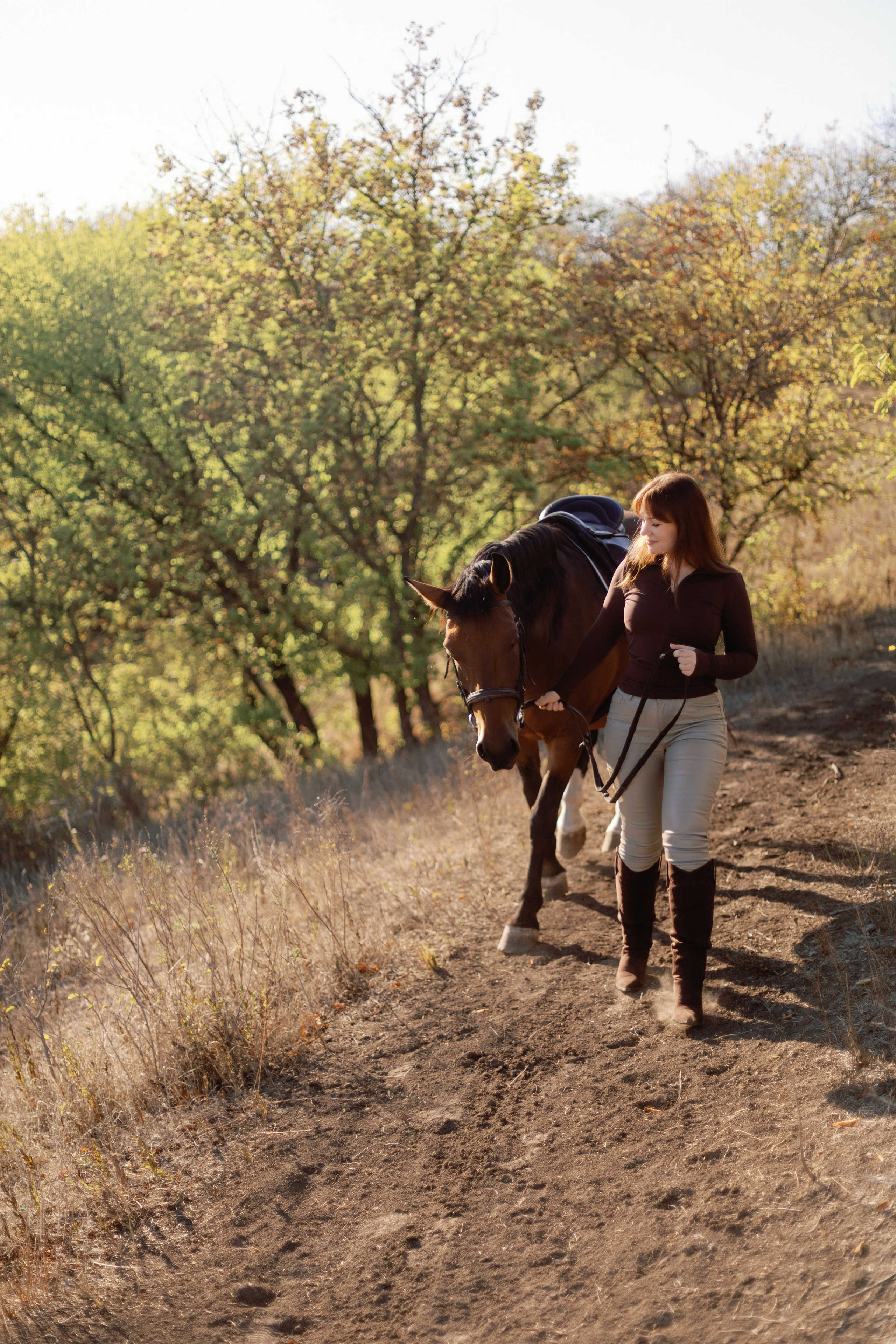 Женская фотосессия на лошади в городе Ростове-на-Дону