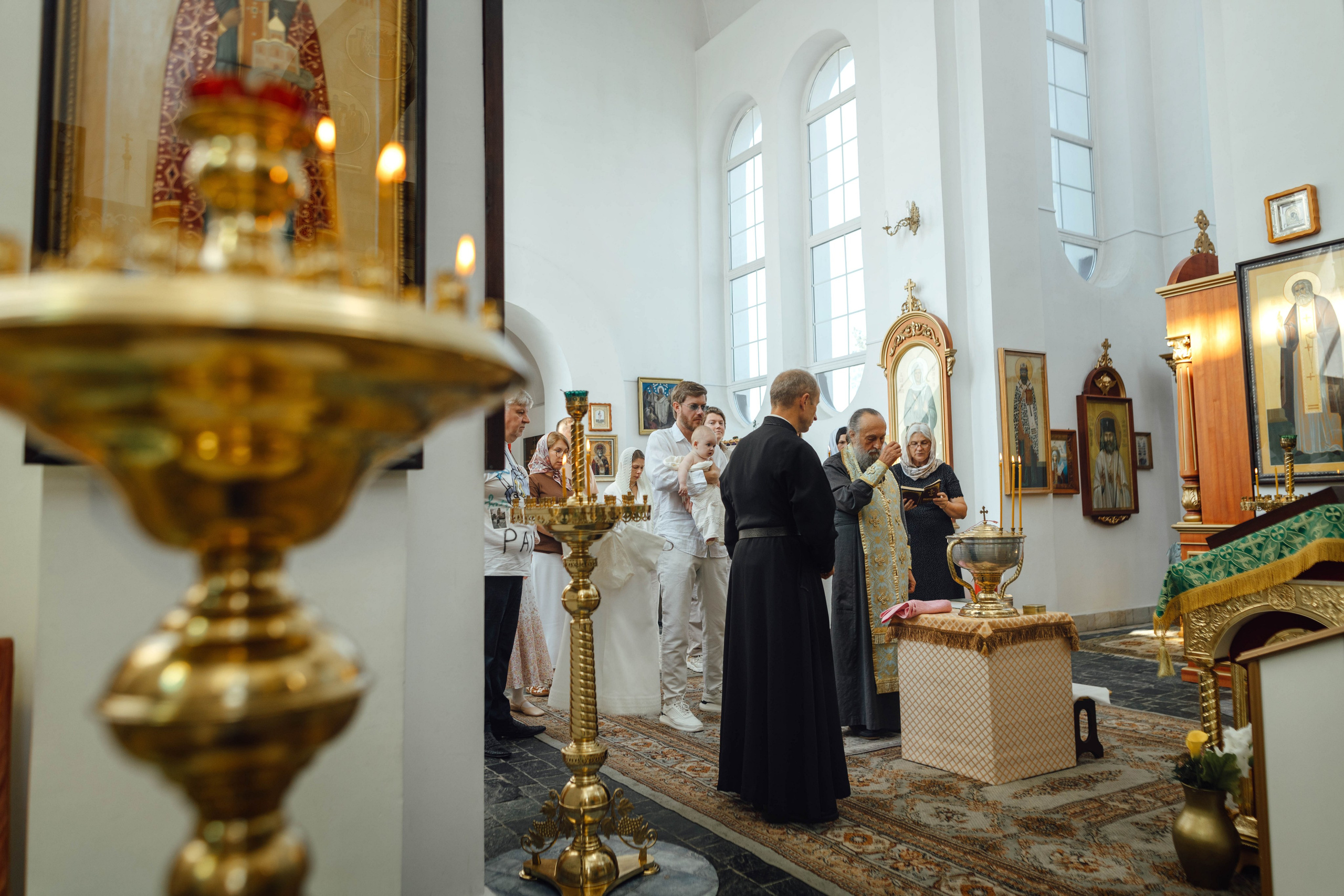 Крещение Мишель, гп. Ивенец, храм Ефросинии Полоцкой, август 2025