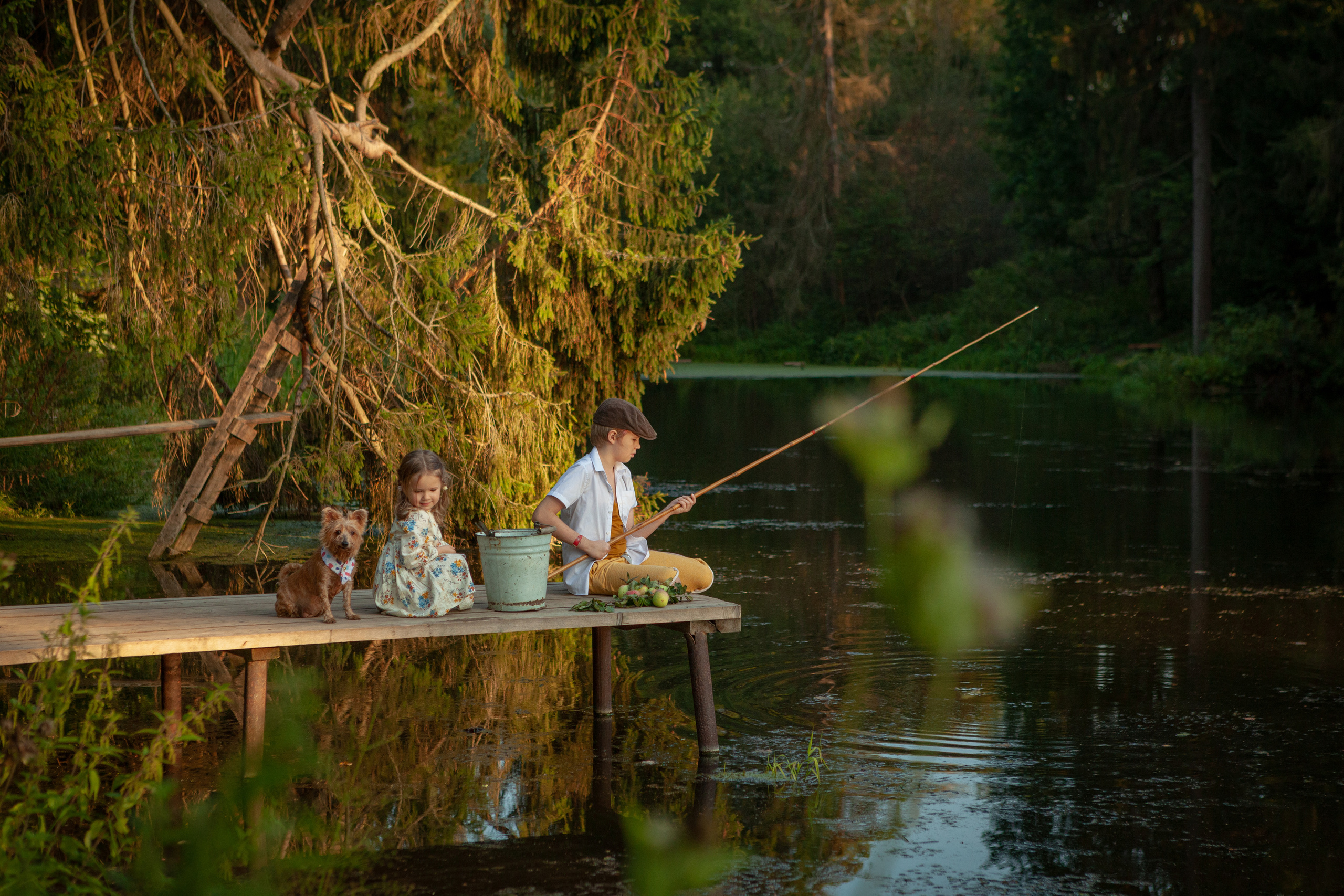 Рыбалка. Индивидуальная фотосъемка в Москве. Гриценюк Регина
