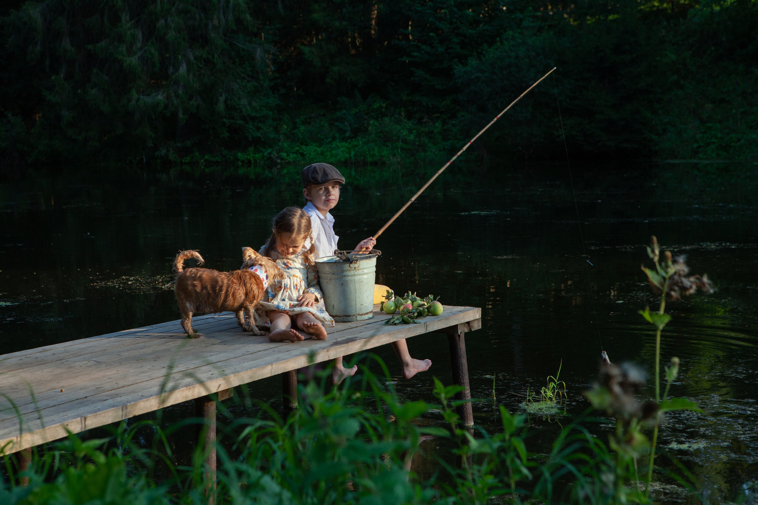 Рыбалка. Индивидуальная фотосъемка в Москве. Гриценюк Регина