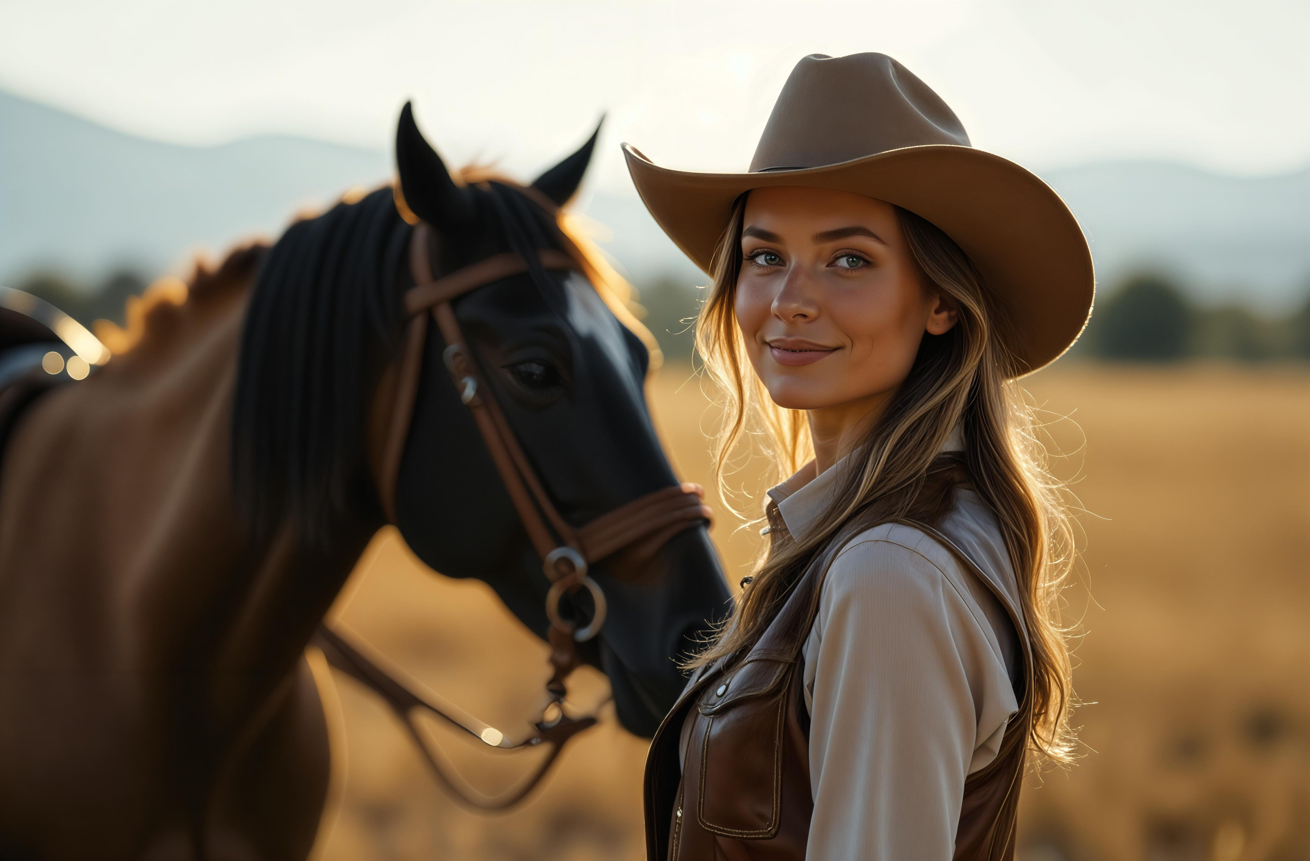 Фотосессия с лошадью в коншне в Москве
