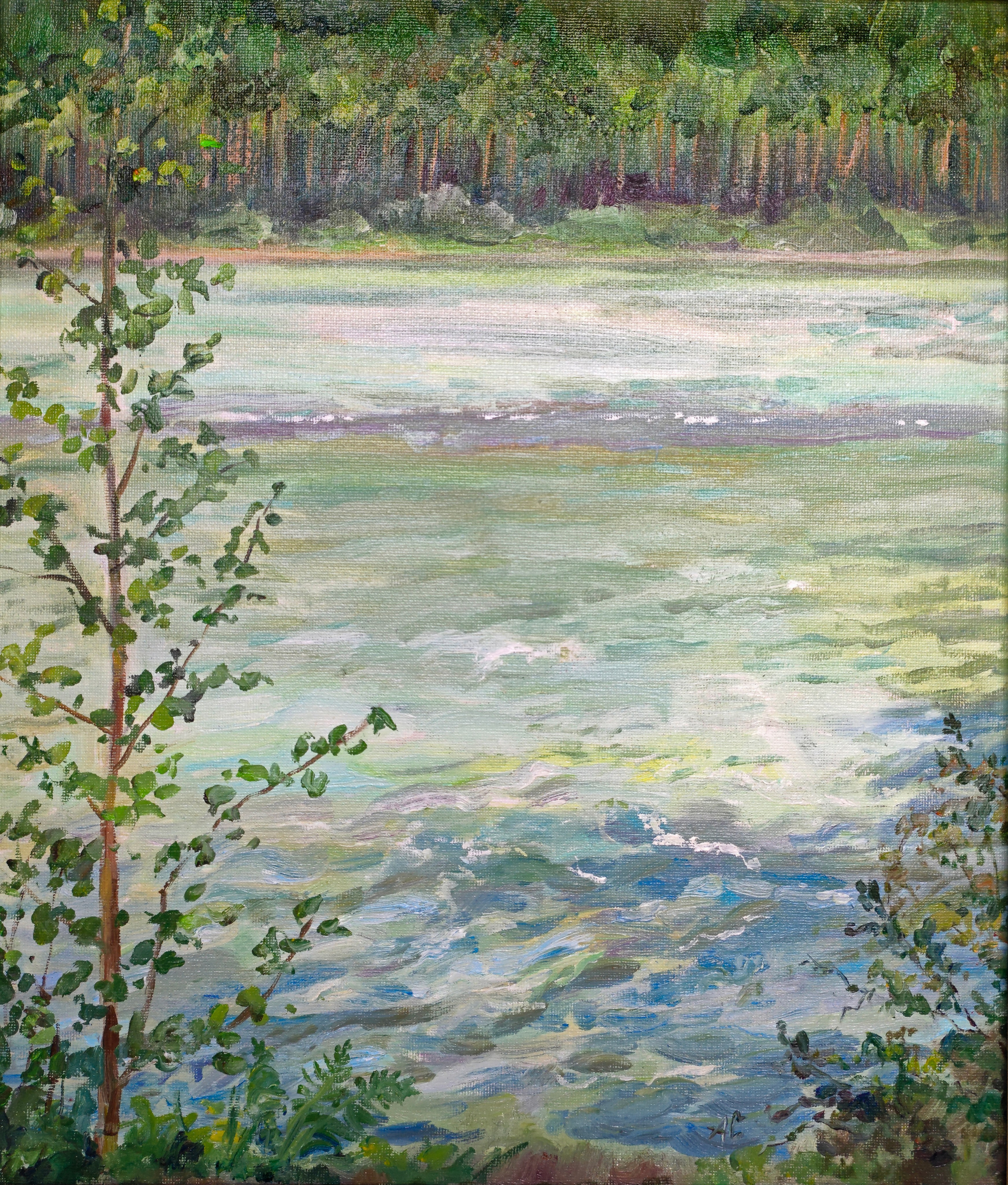 "Алтай, река Катунь", холст / масло, 2023