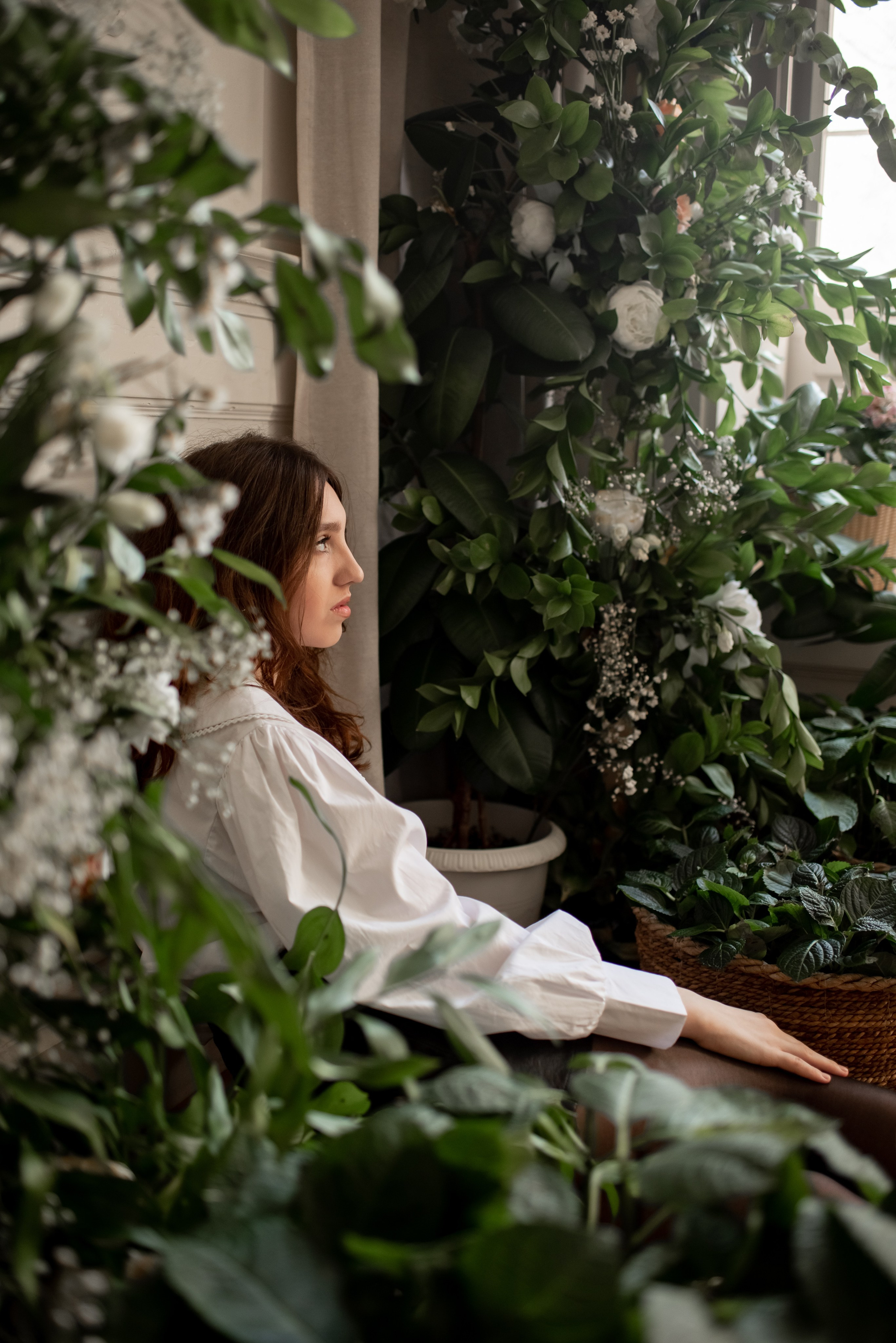 Фотоистория для Лены с цветами. Семейный и детский фотограф Оля в Тюмени