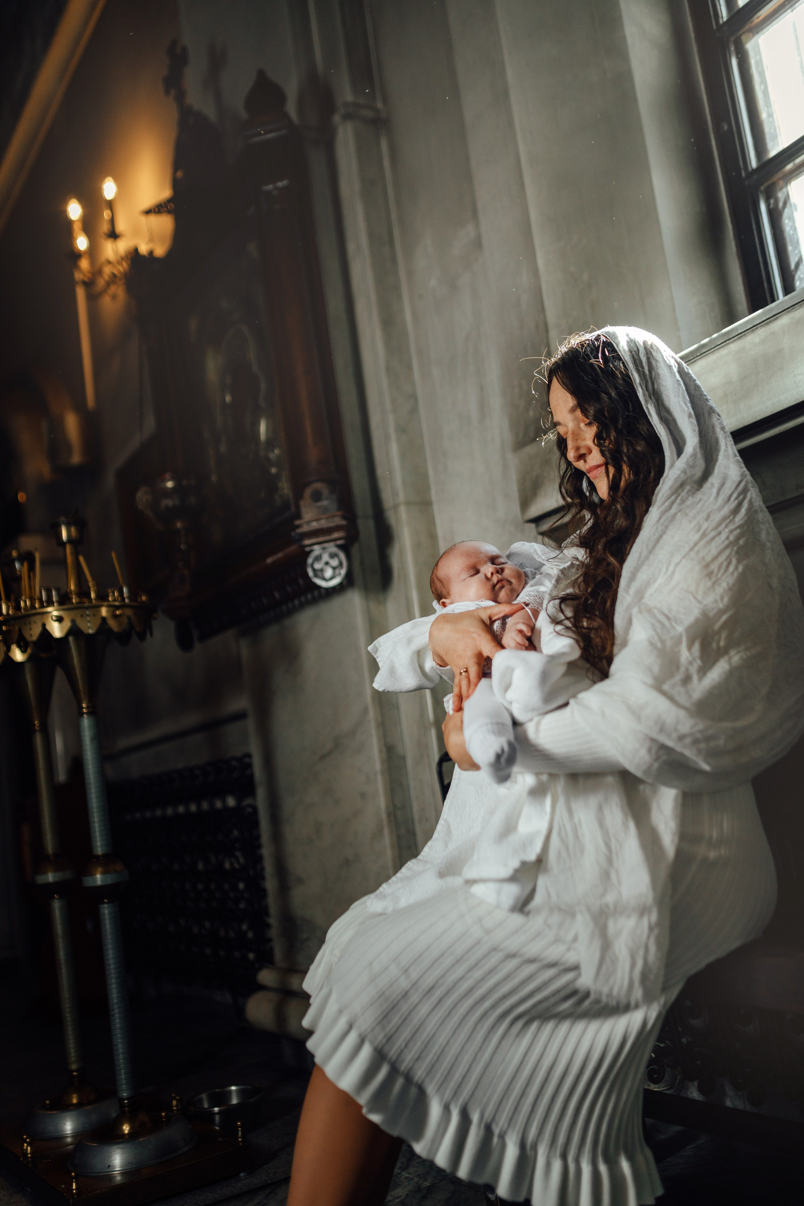 Крещение Тимура храм иконы Всех Скорбящих Радость, октябрь 2024