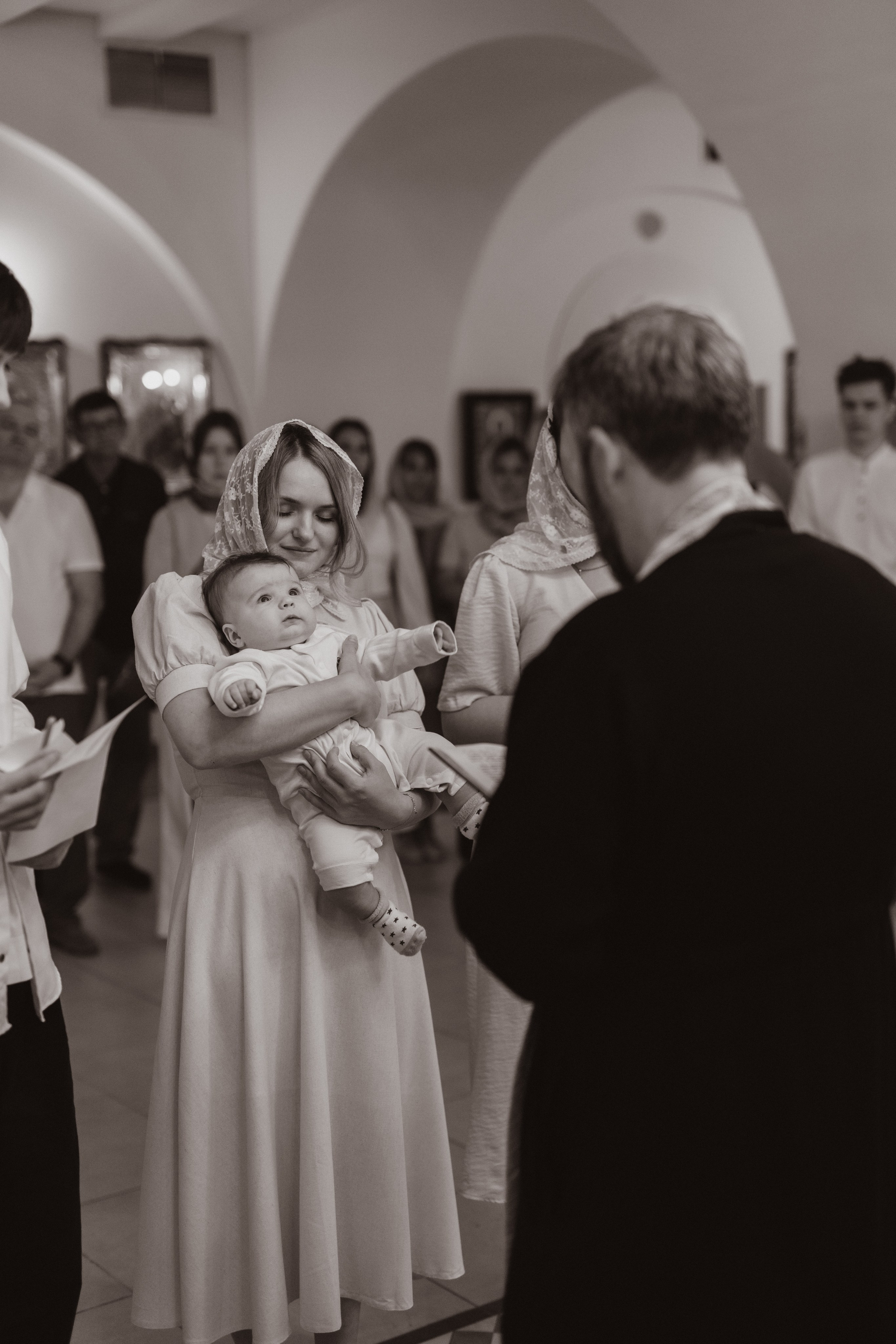 Таинство Крещения Саши. Фотограф новорождённых Newborn Москва