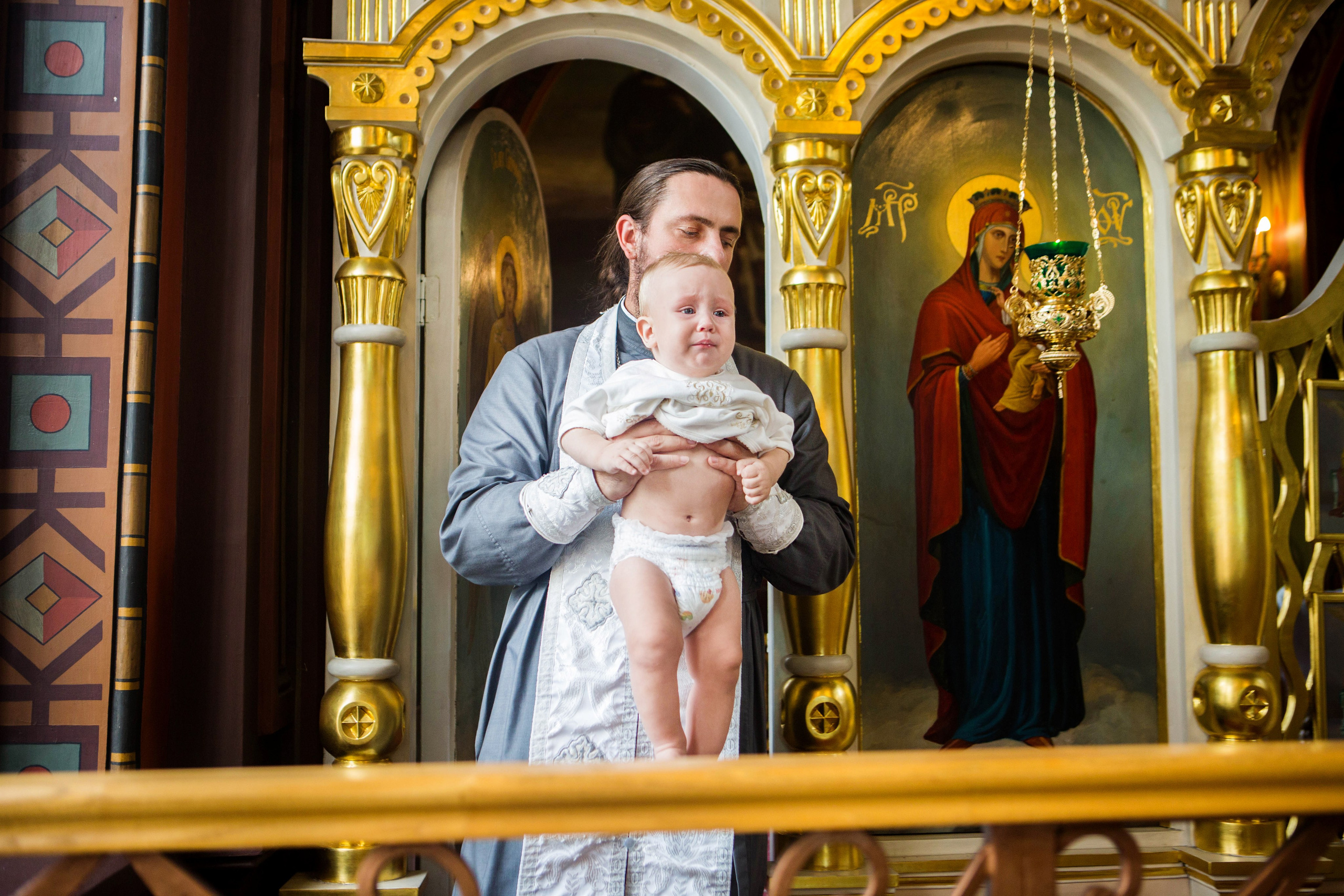 Крещение Юрия. Свято-Троицкий Собор. Свадебный семейный и детский фотограф в Краснодаре Карина Федоровская