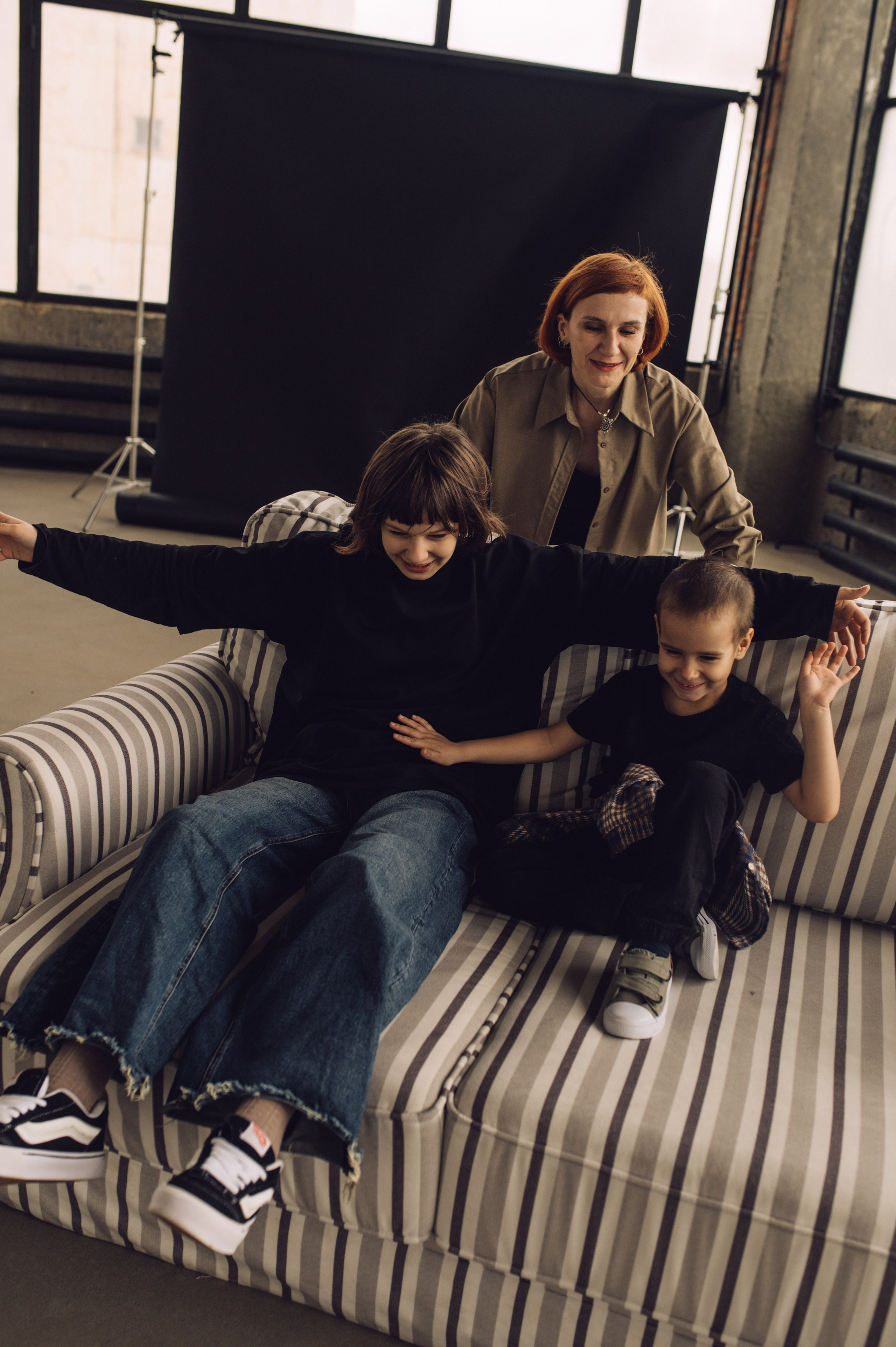 Наташа, Маша и Ванюшка. Фотограф Мария Стрелкова