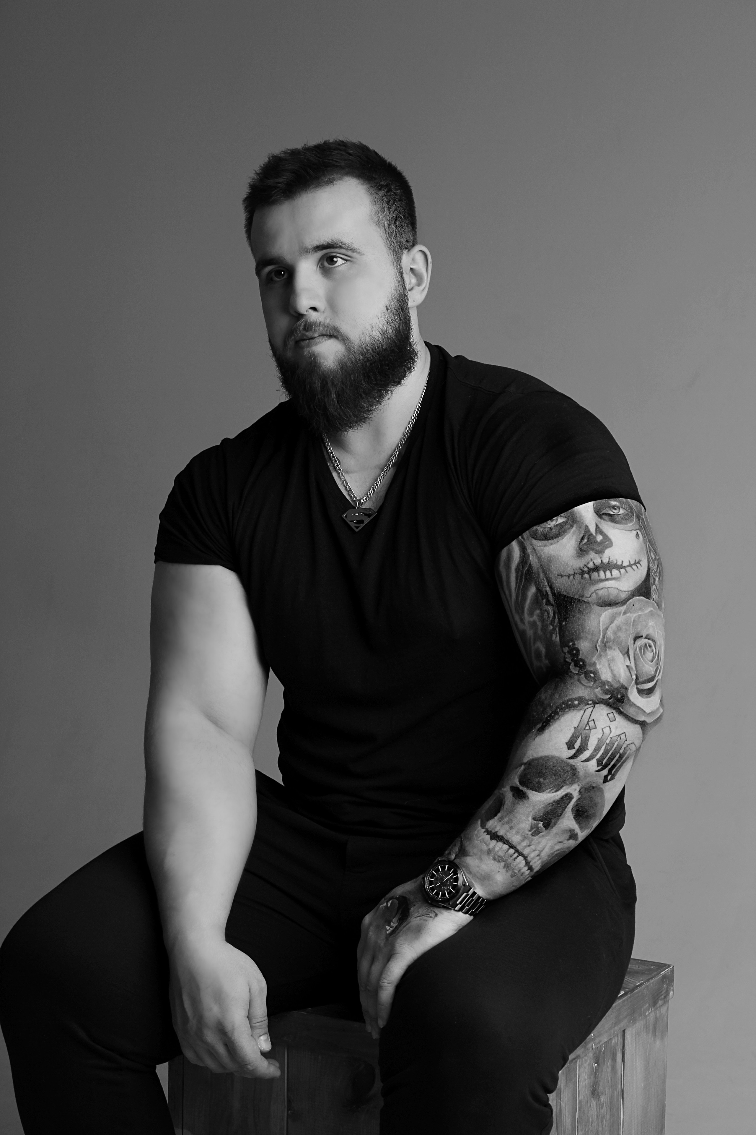 Мужская фотосессия в студии. Булат. Свадебный и репортажный фотограф в Уфе| Осетрова Ольга