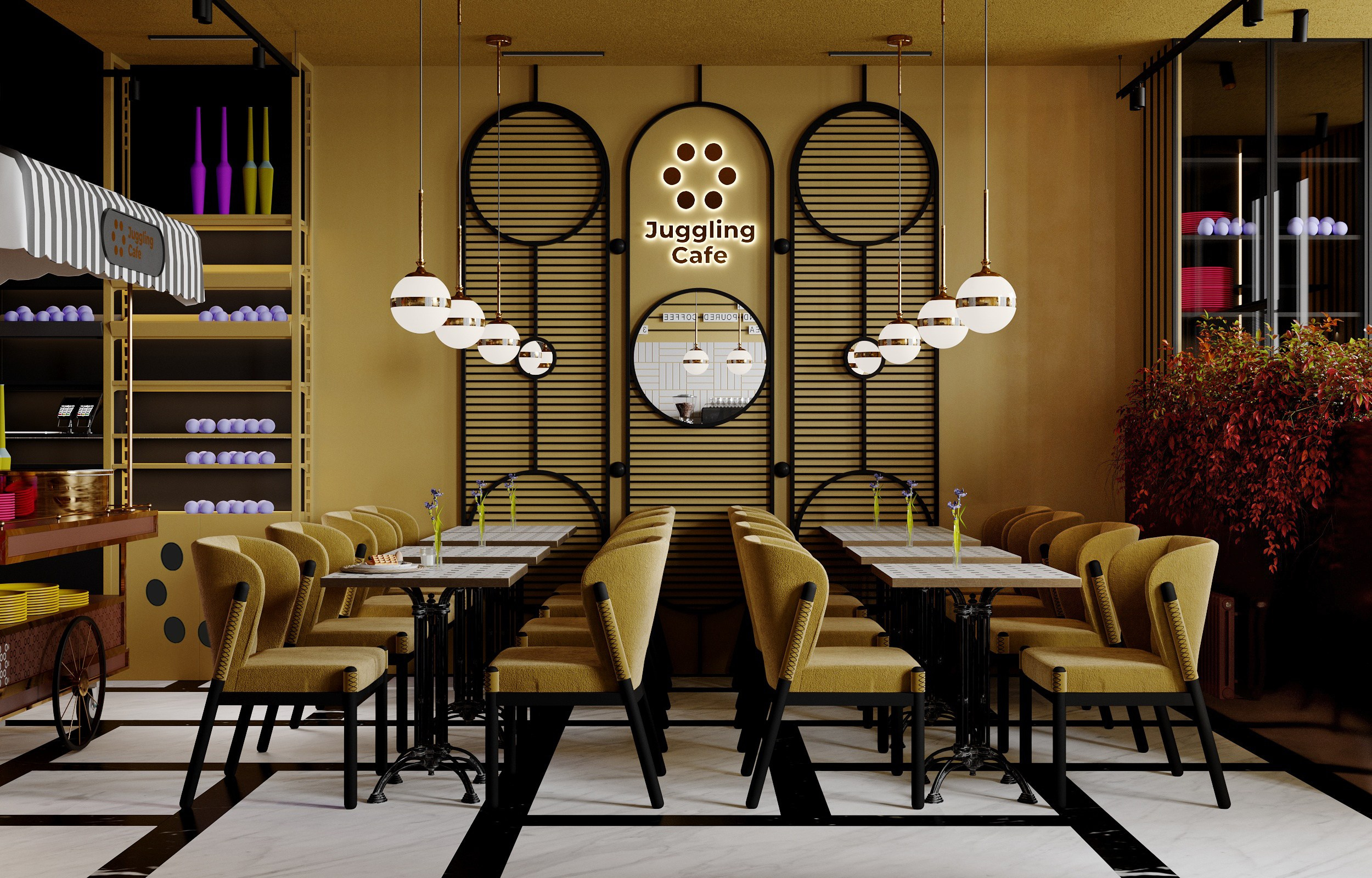 JUGGLING CAFE. Дизайн интерьеров в Санкт-Петербурге, Москве. Черемных Валентина