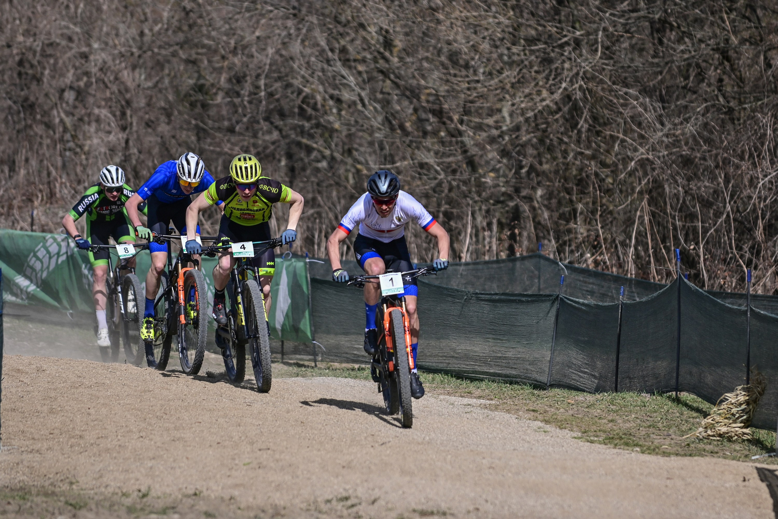 Маунтинбайк, кросс-кантри в Архипо-Осиповке 16 марта 2025. Спортивный фотограф, фотожурналист Павел Ларькин