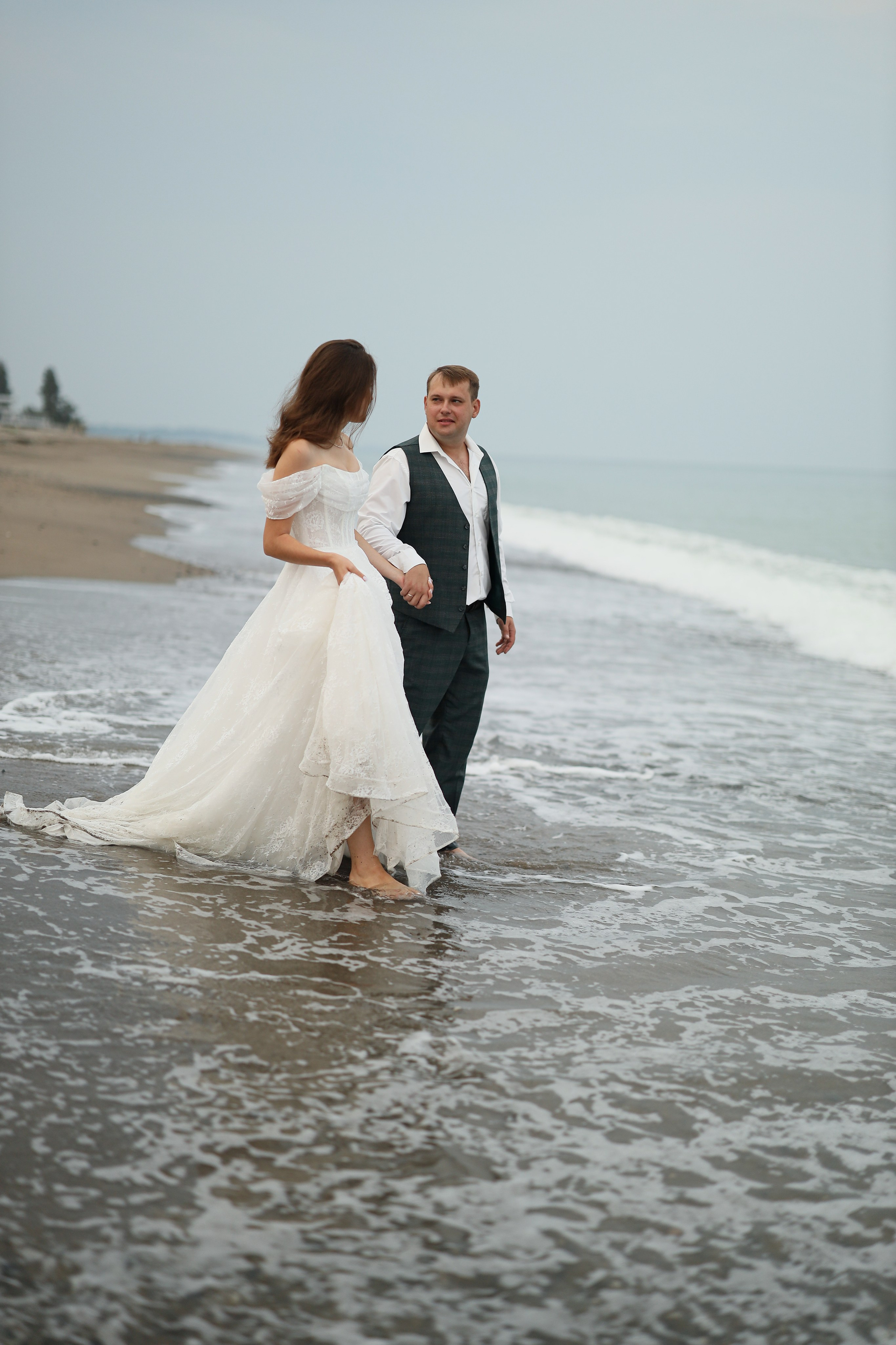 Свадебное Love — story на пляже Абхазии. Свадебный и семейный фотограф в Абхазии Жанна Соснина