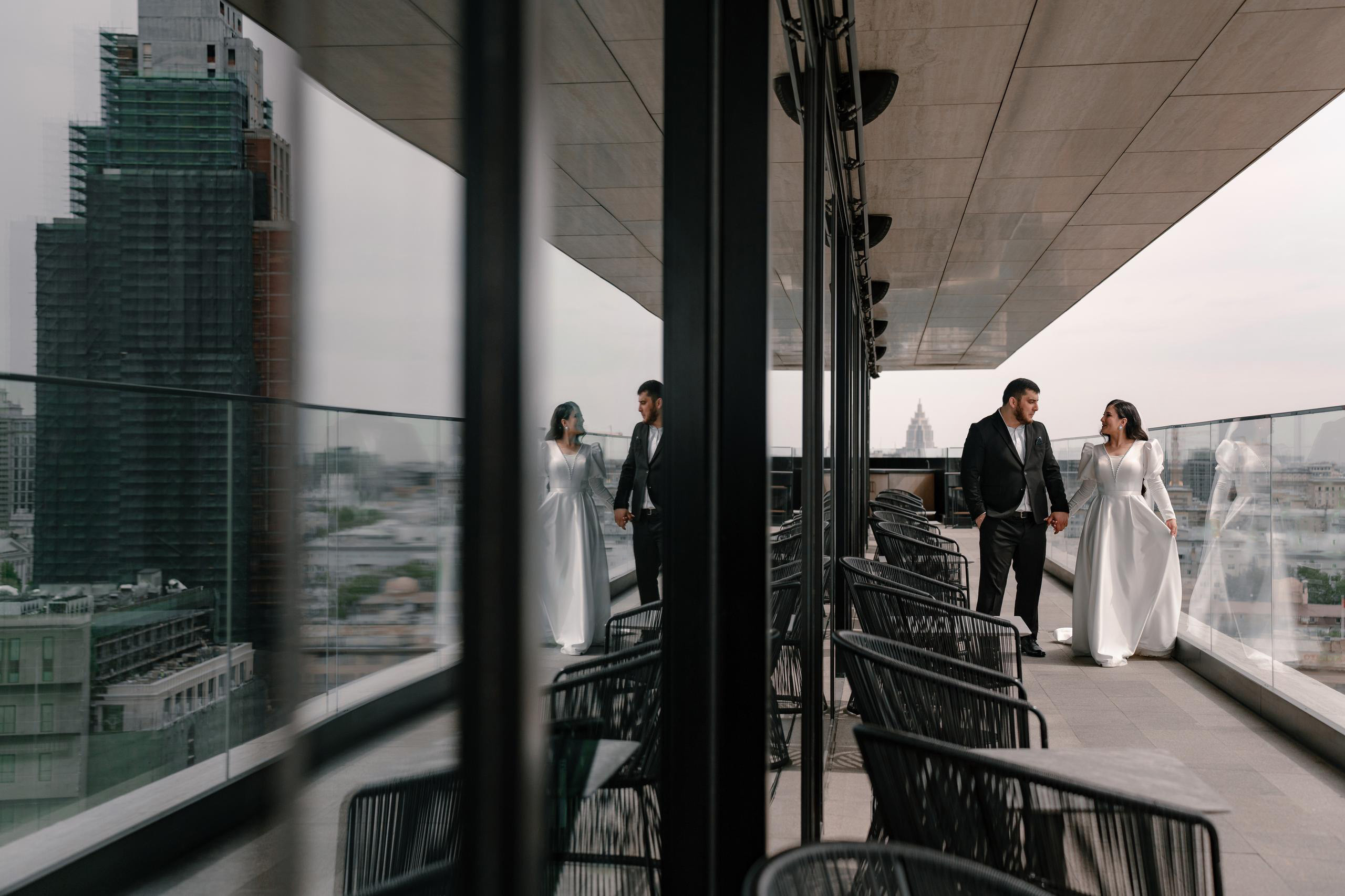 Свадная фотосессия в Hyatt Regency Moscow Petrovsky Park