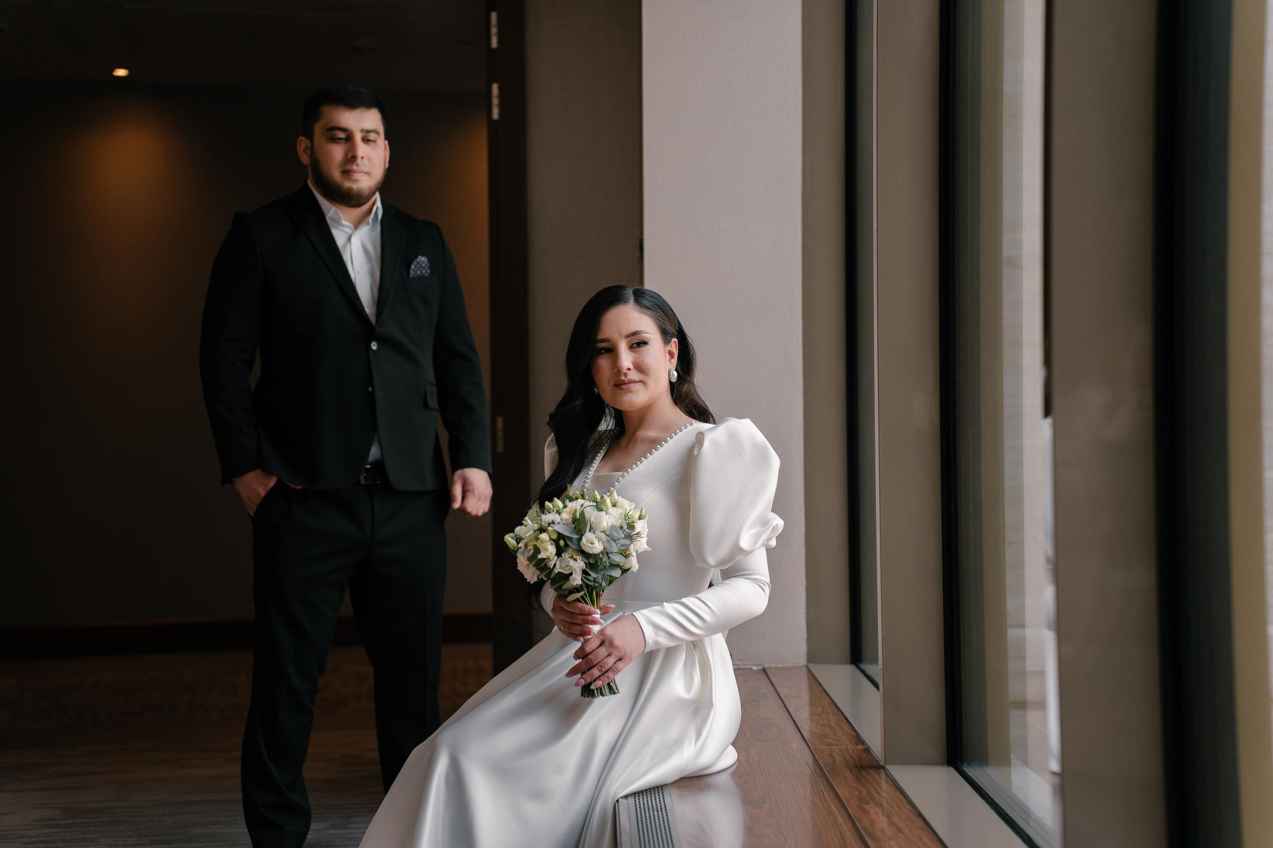 Свадная фотосессия в Hyatt Regency Moscow Petrovsky Park