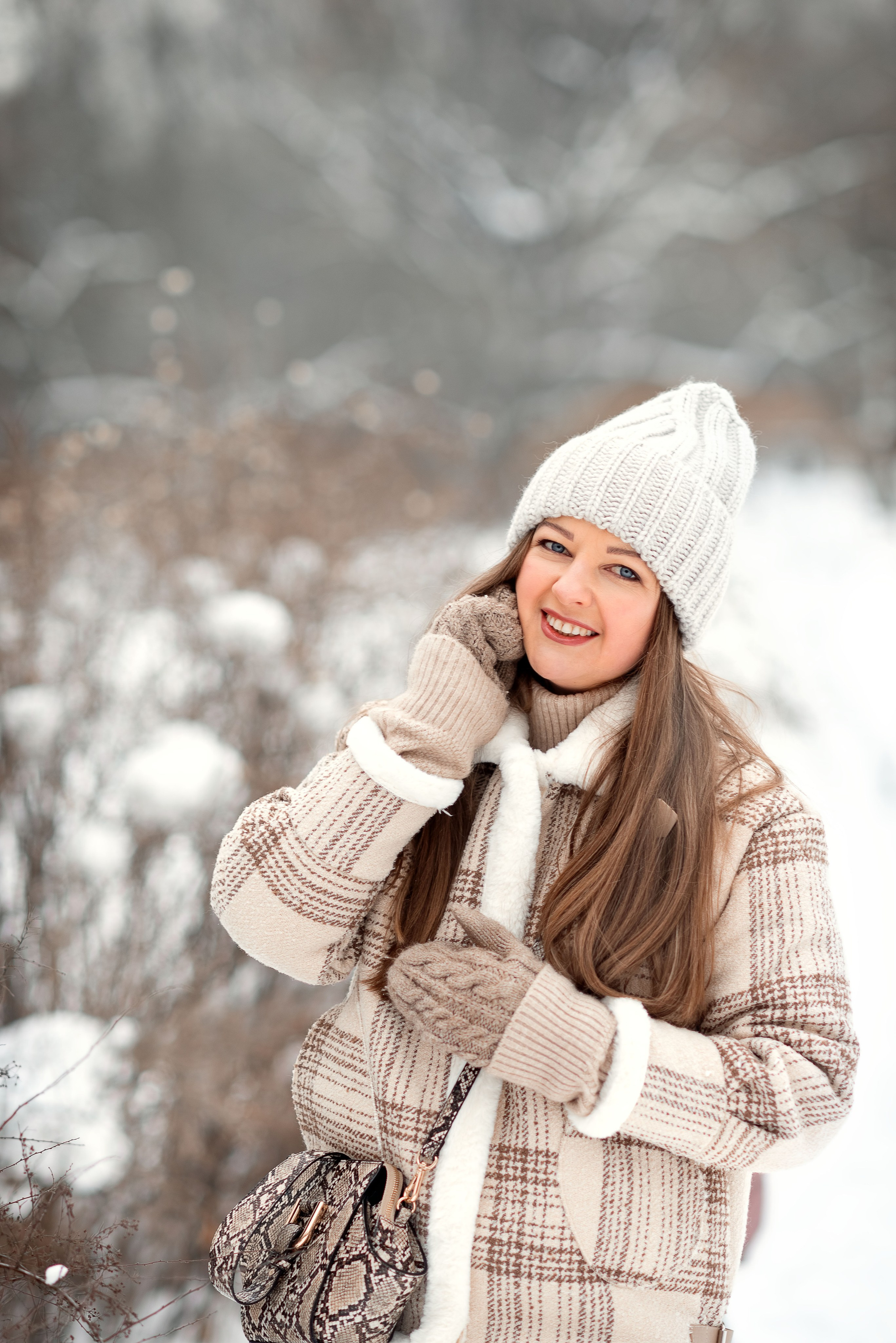 Зимняя семейная фотосессия в парке. Фотограф Юлия Кондратьева