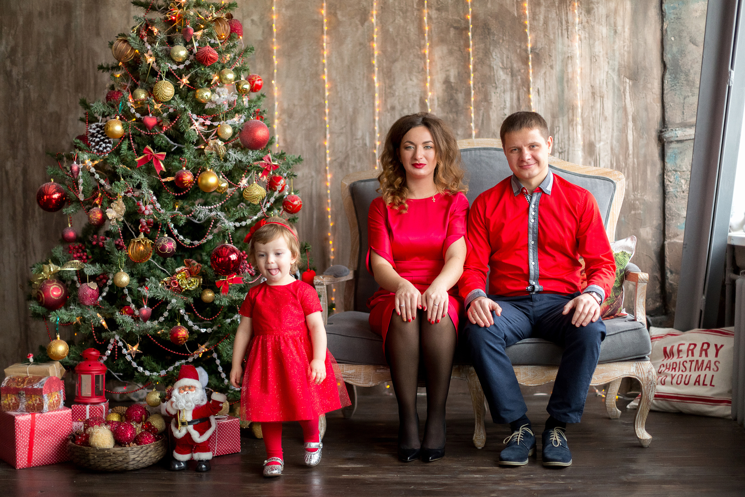 Новый год в красном. Свадебный и семейный фотограф Ксения Шекк Екатеринбург