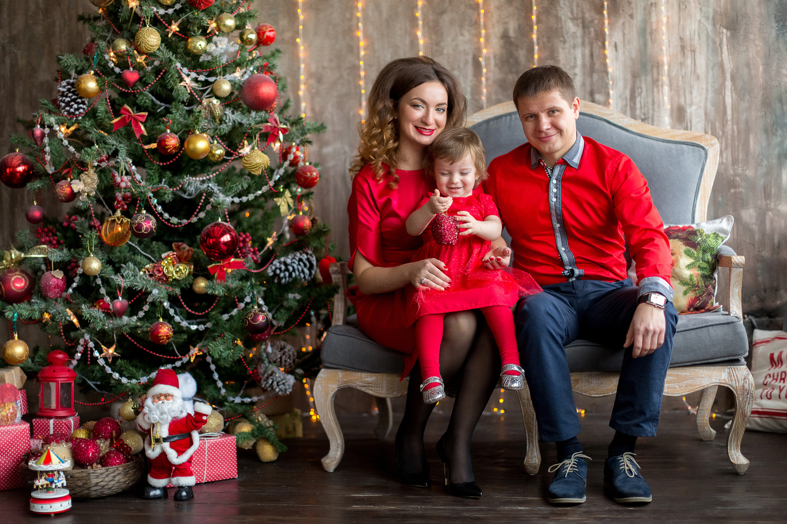 Новый год в красном. Свадебный и семейный фотограф Ксения Шекк Екатеринбург