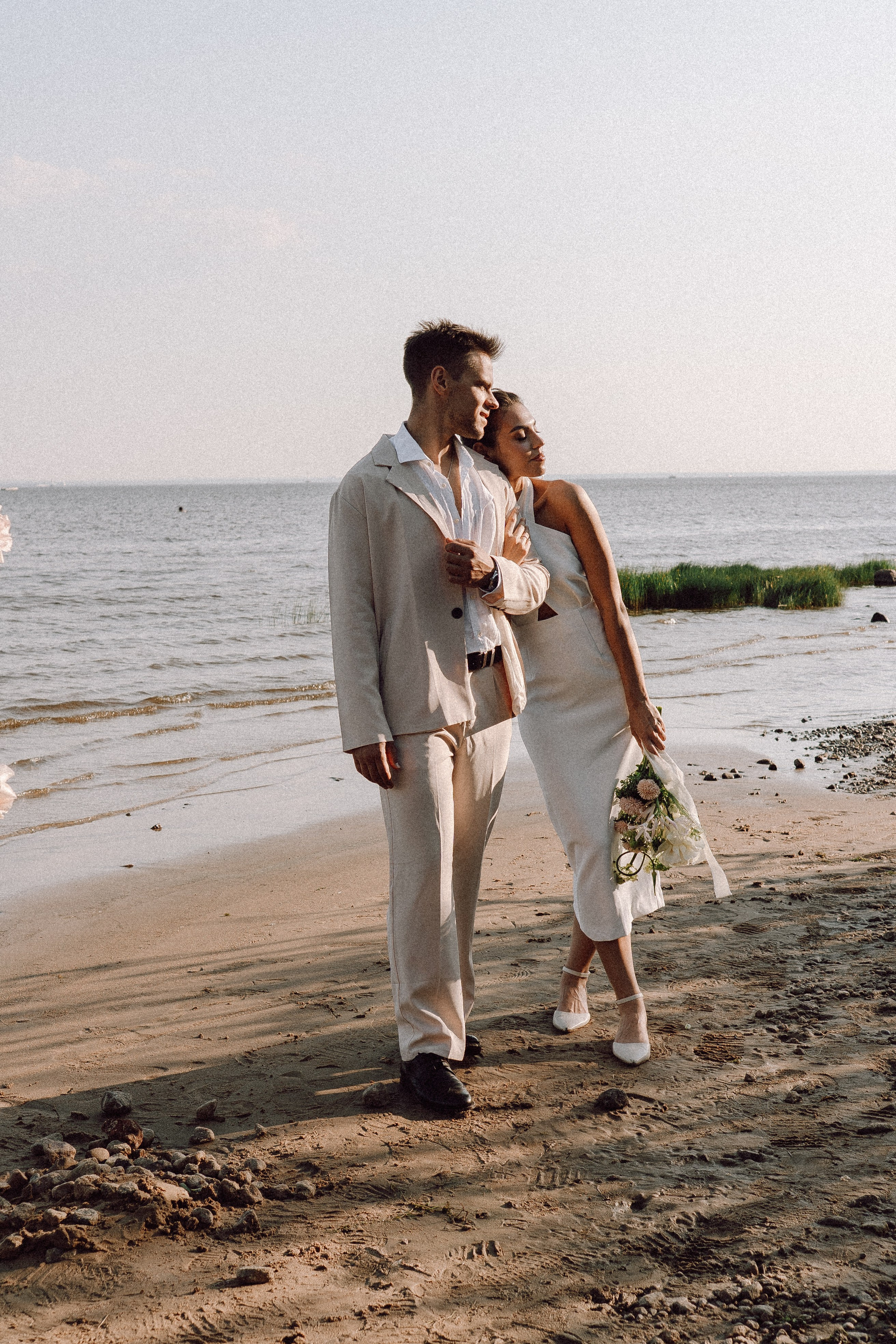 СВАДЕБНАЯ ФОТОСЕССИЯ ВЫЕЗДНОЙ ЦЕРЕМОНИИ (ФИНСКИЙ ЗАЛИВ). Профессиональный фотограф, Санкт-Петербург — Виктория Богомолова