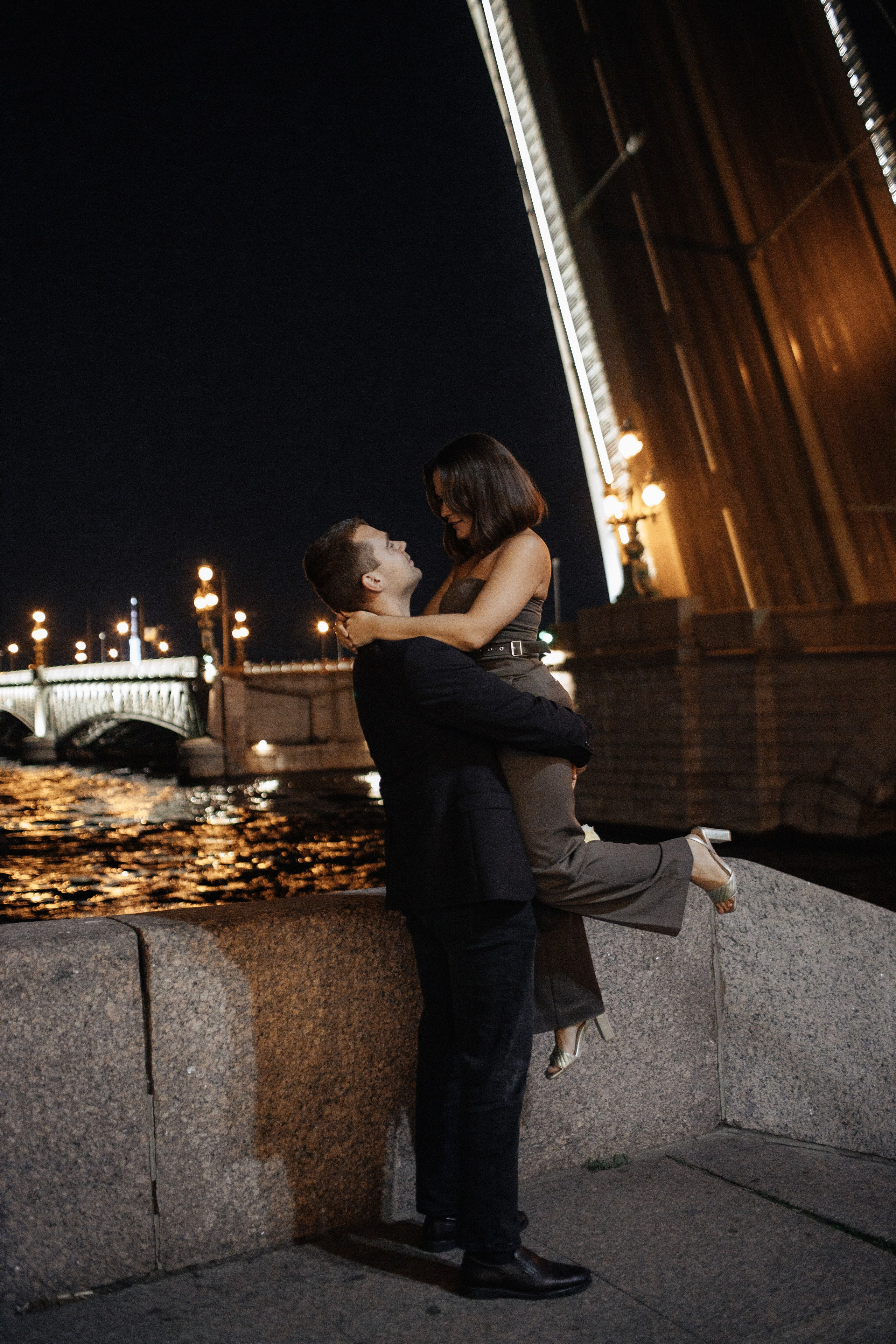 At night. Свадебный фотограф СПБ. Дарья