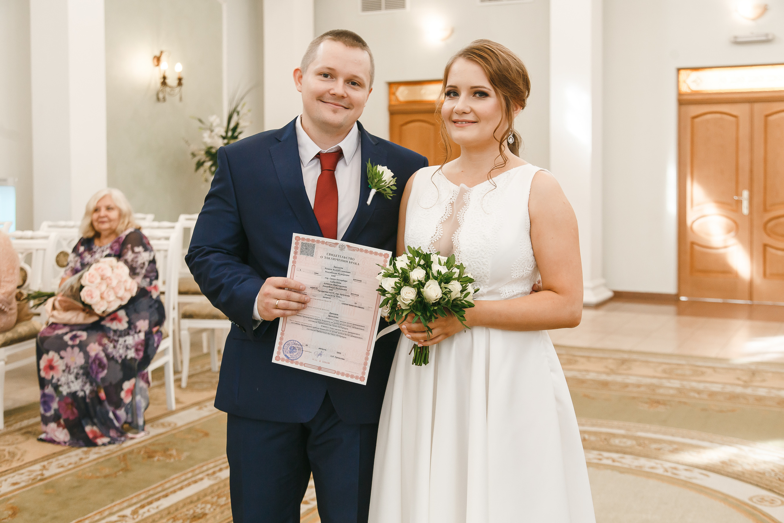 Свадебная фотосъемка в ЗАГСе Приморского района