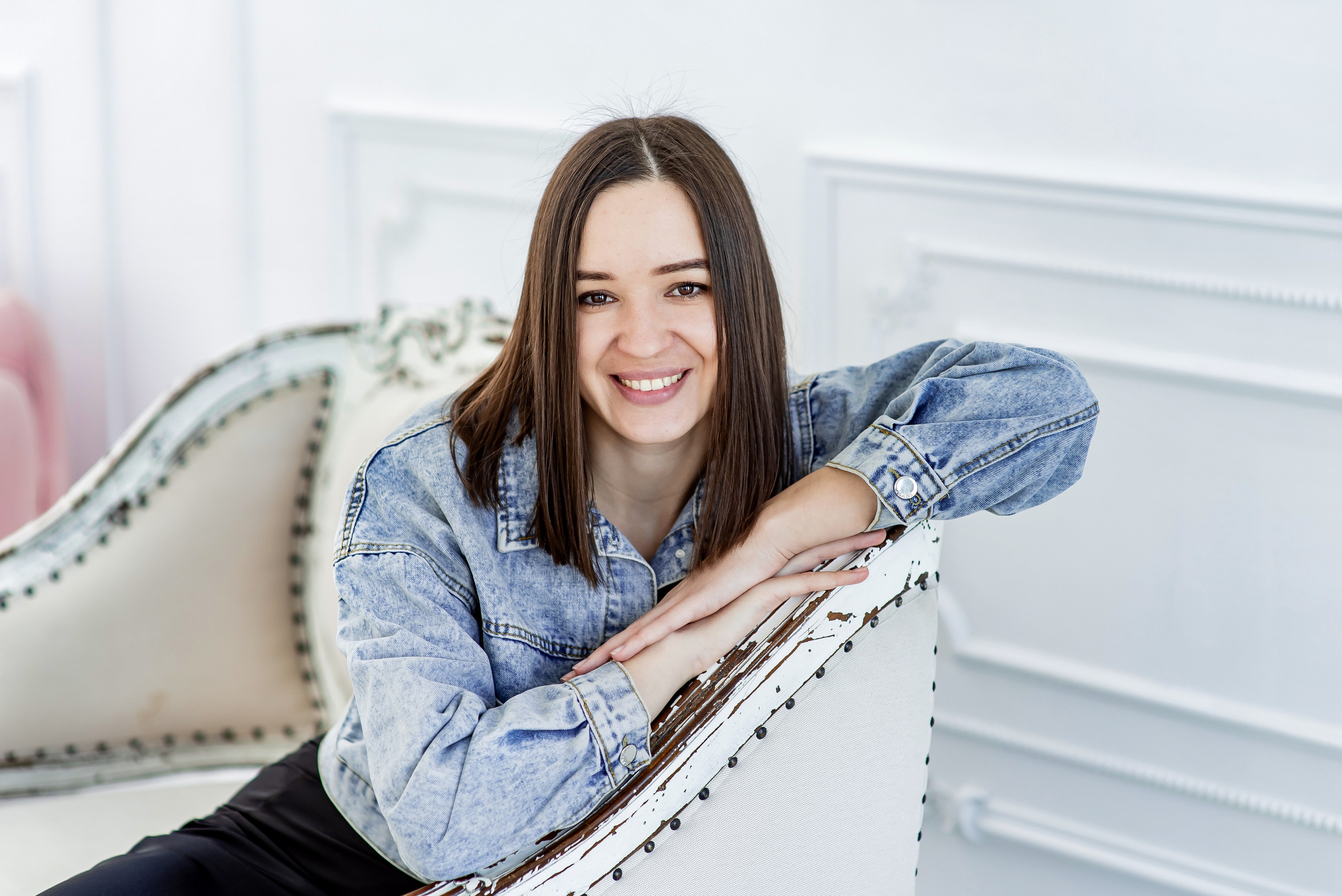 Портрет девушки крупным планом