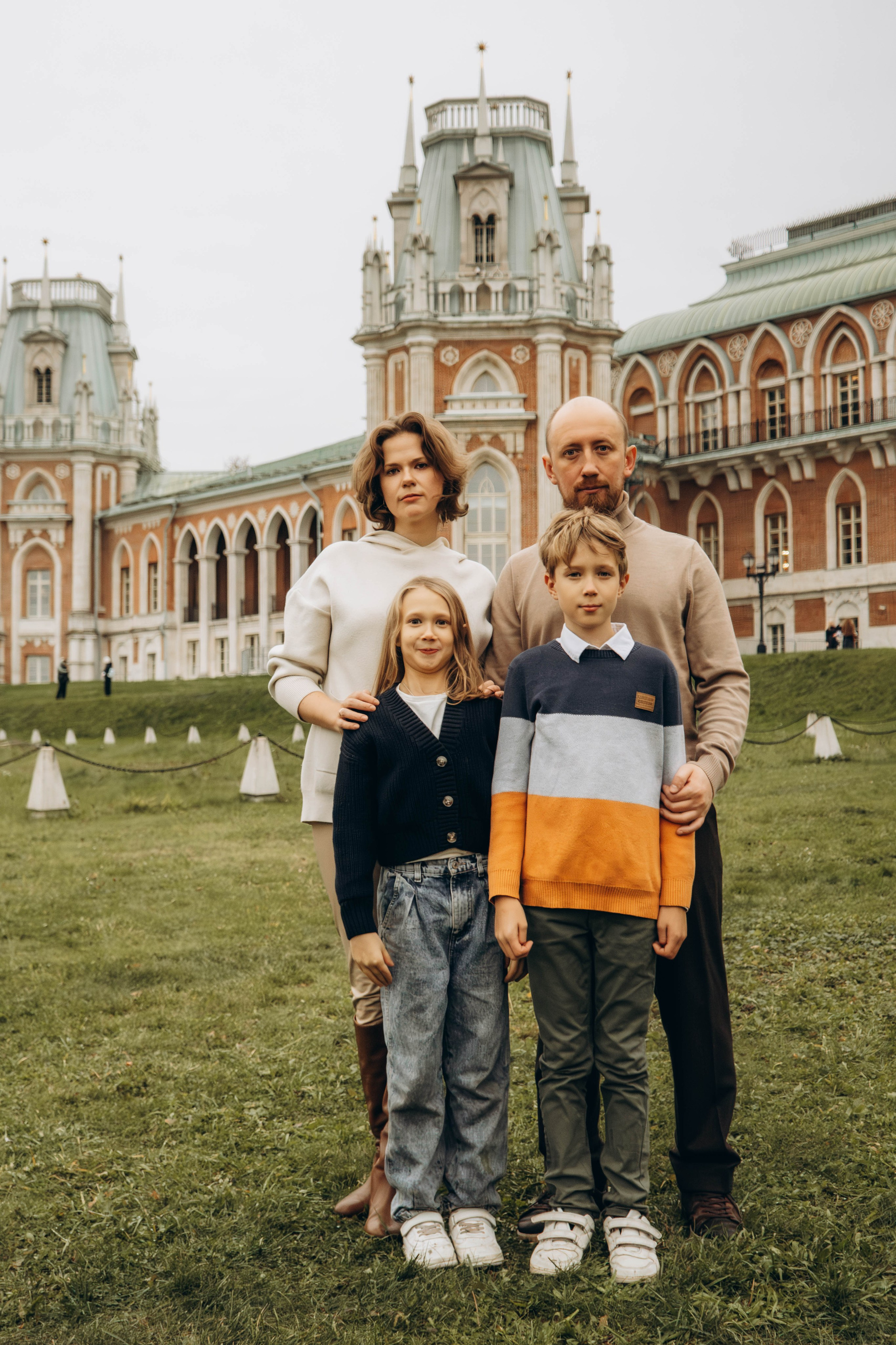 Осенняя семейная съемка в парке Царицыно. Фотограф Москва Валерия Веденина