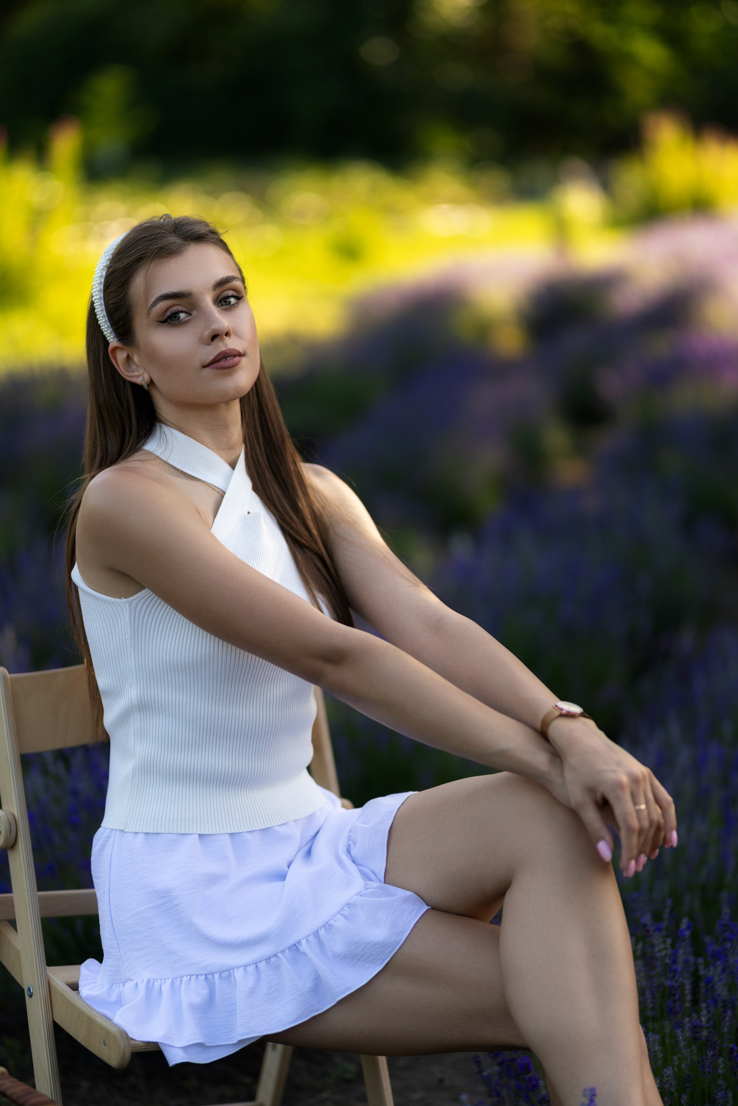 Съемка с Кариной в поле с лавандой в формате для «себя». Дмитрий Шульгин, портретный фотограф в Воронеже