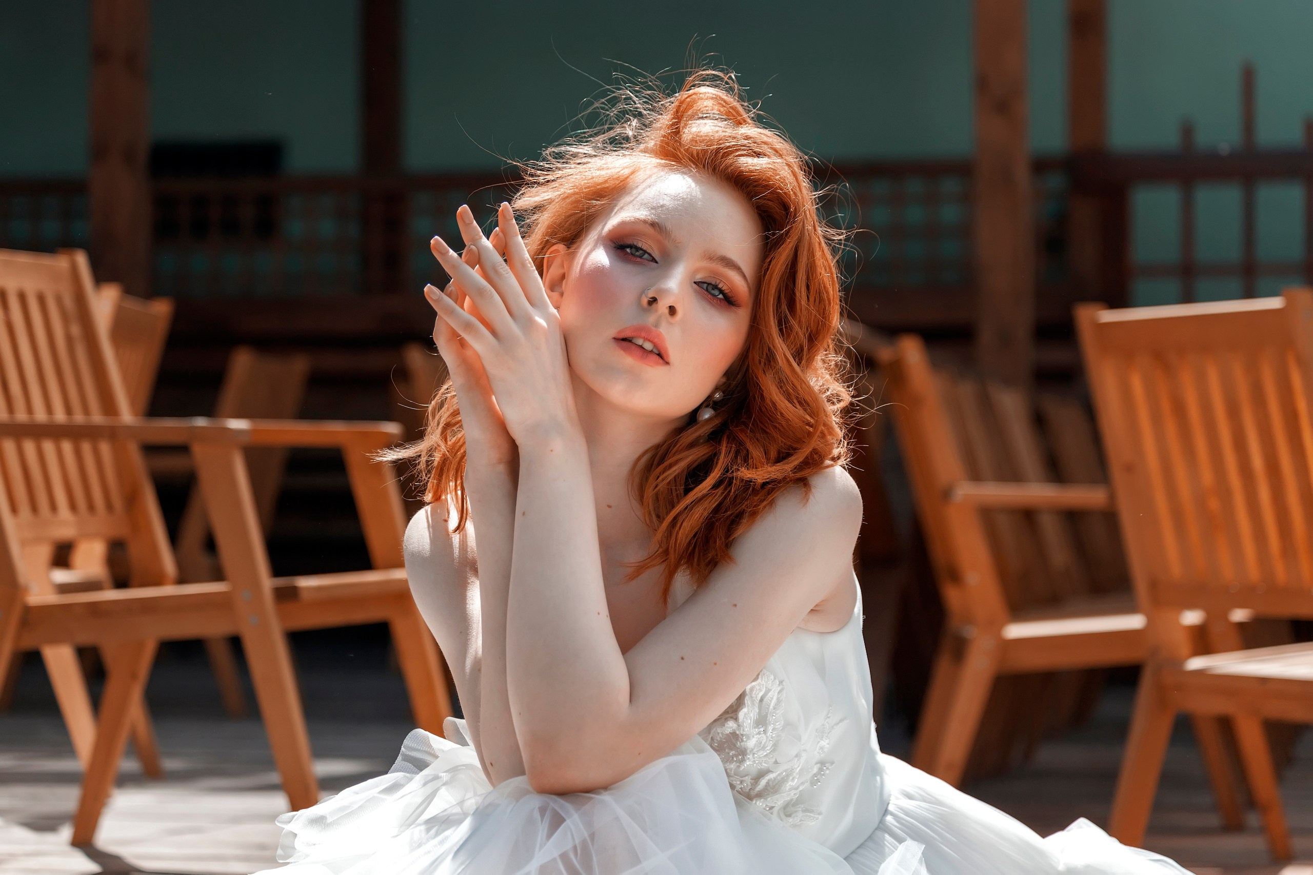 Невеста в городской локации - фотосессия утра невесты