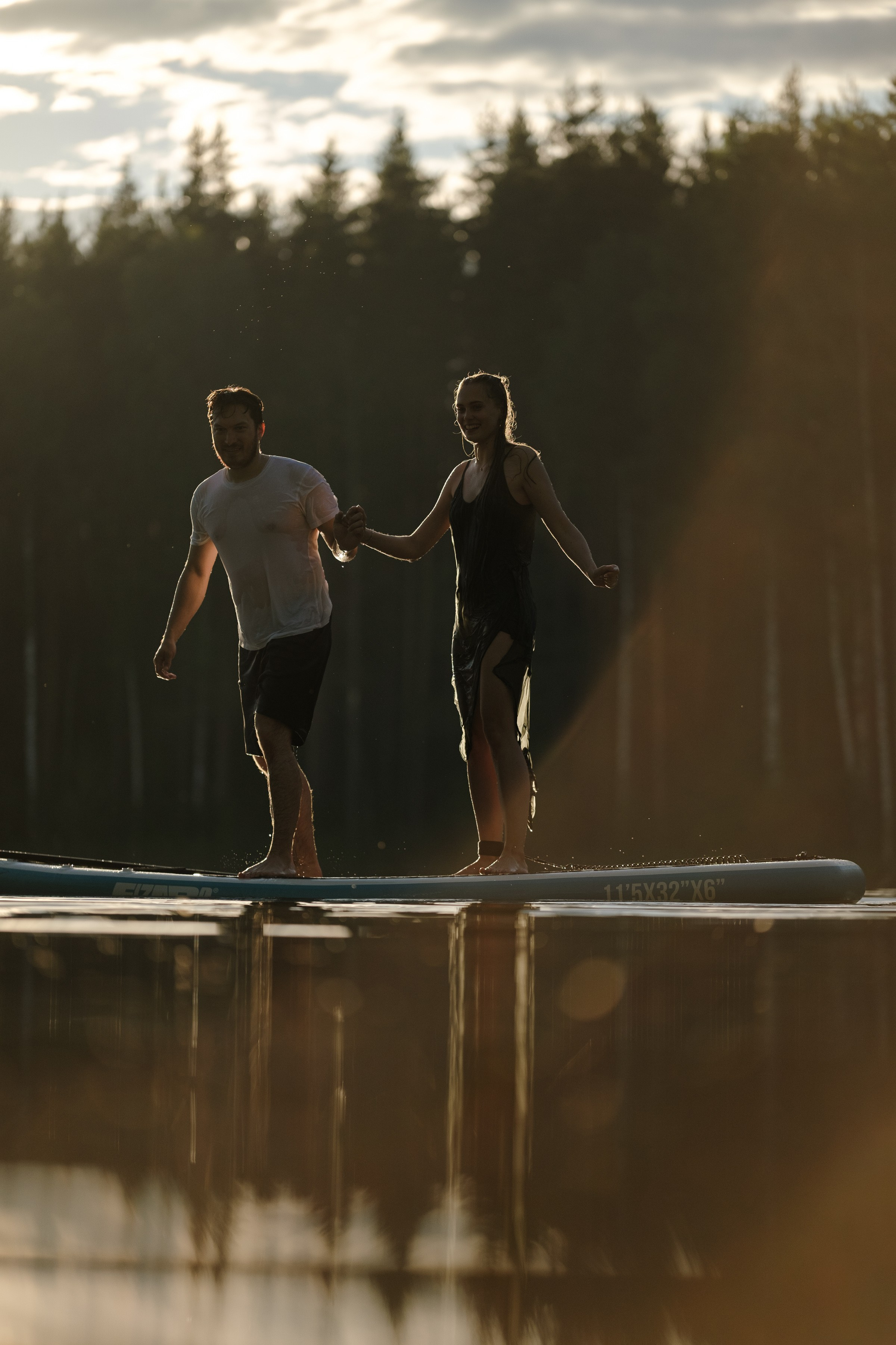 Петя и Лина, на сапах. Интерьерный фотограф и видеограф в Санкт-Петербурге Вадим Балбашевский