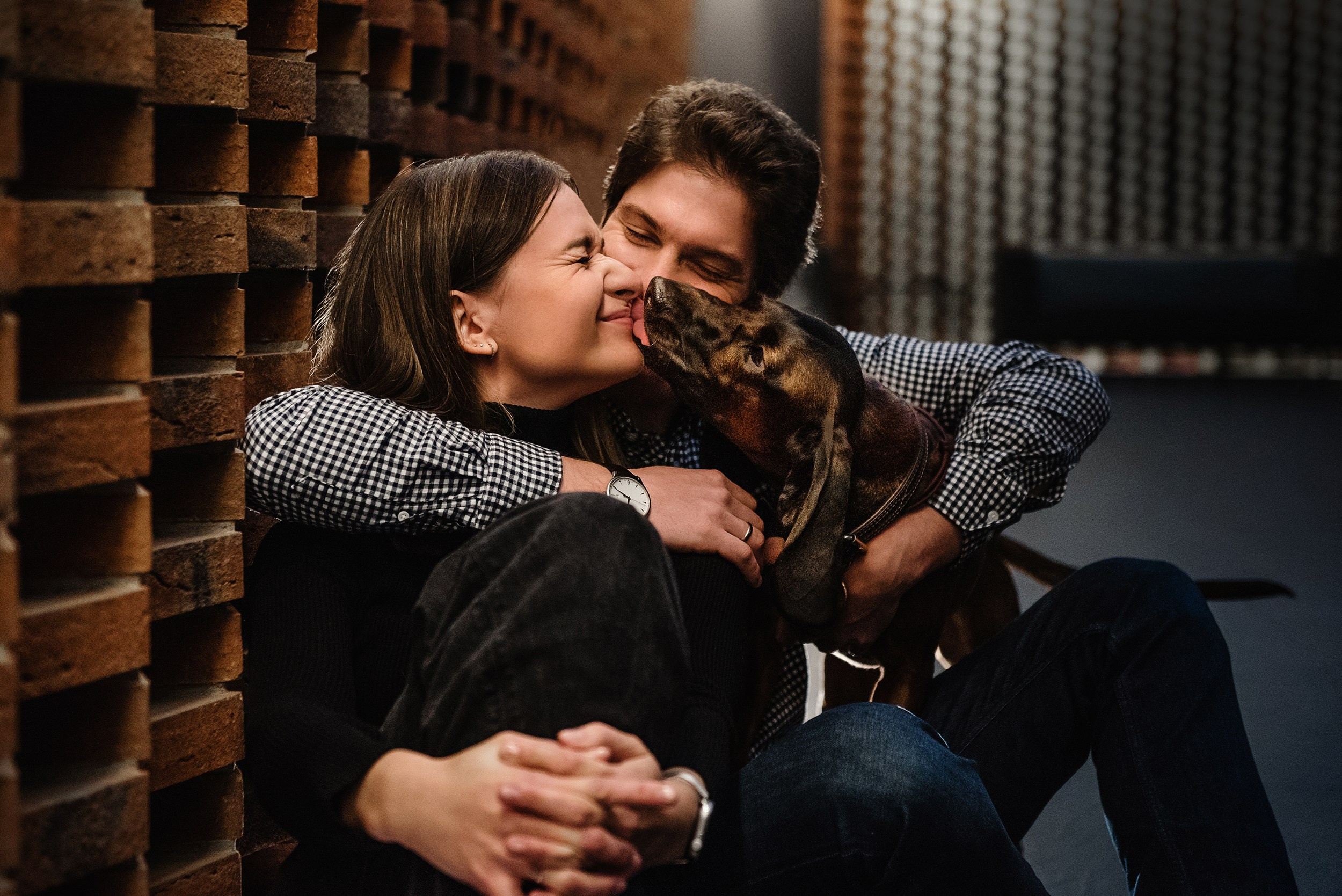 Катя, Дима и Дакота. Городская Love Story. Семейный Фотограф в Москве Ирина Хохлова