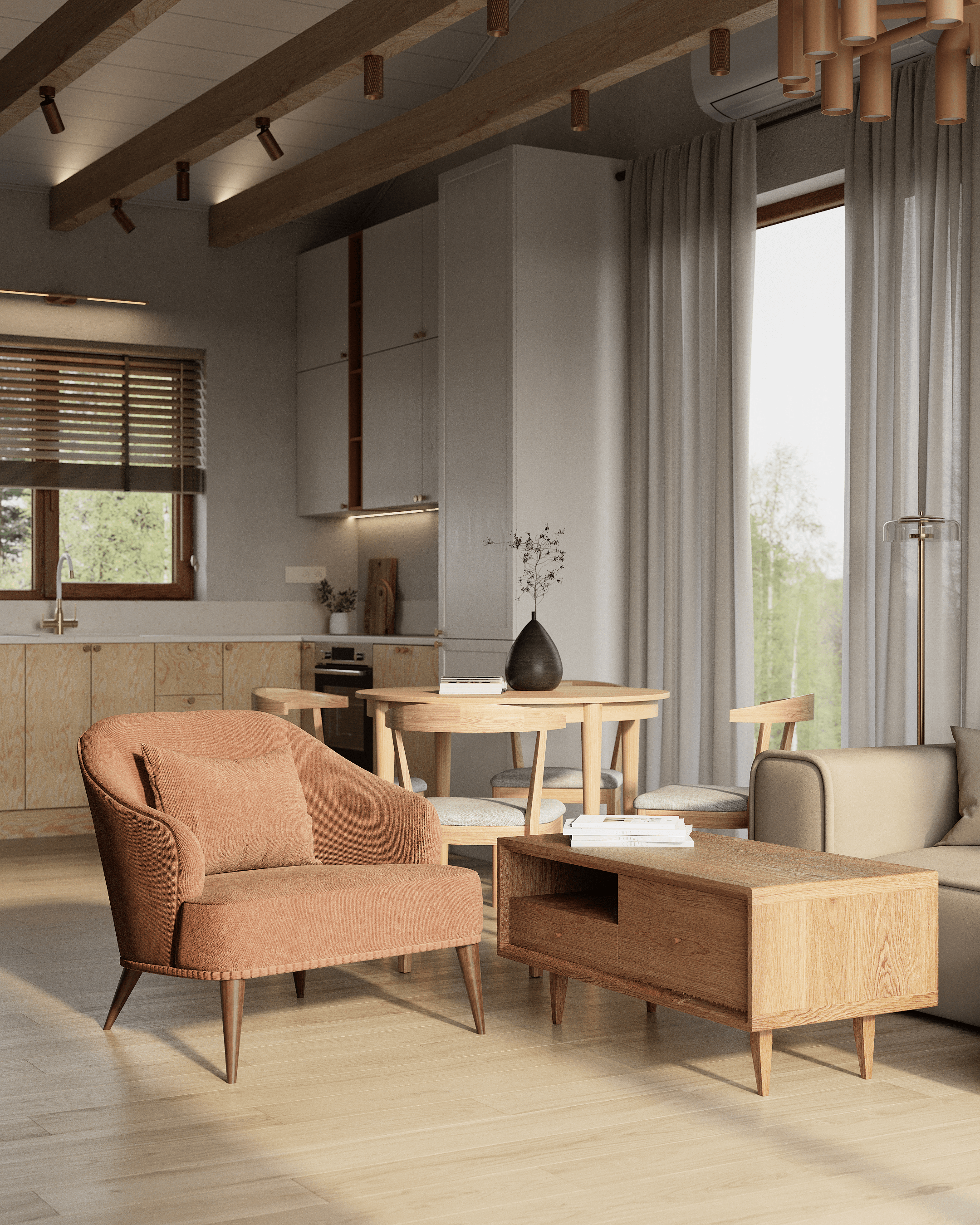 MID-CENTURY HOME. Бастракова Валерия — дизайнер интерьера с архитектурным образованием