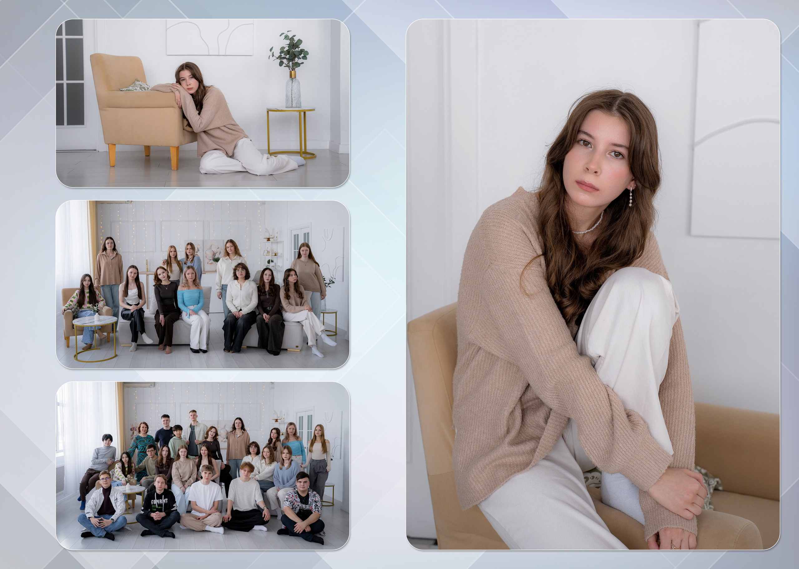 Выпускные альбомы премиум класса. Фотостудия Малина в городе Улан-Удэ. Фотограф Ирина Жарникова