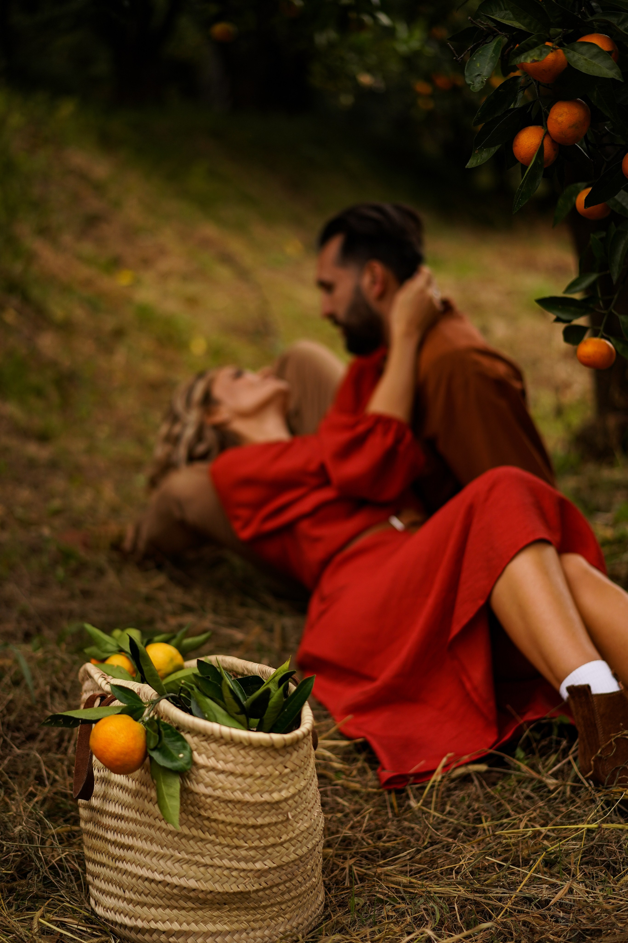 Lovestory на плантации с мандаринами в Абхазии. Фотограф Москва и Видеограф Москва