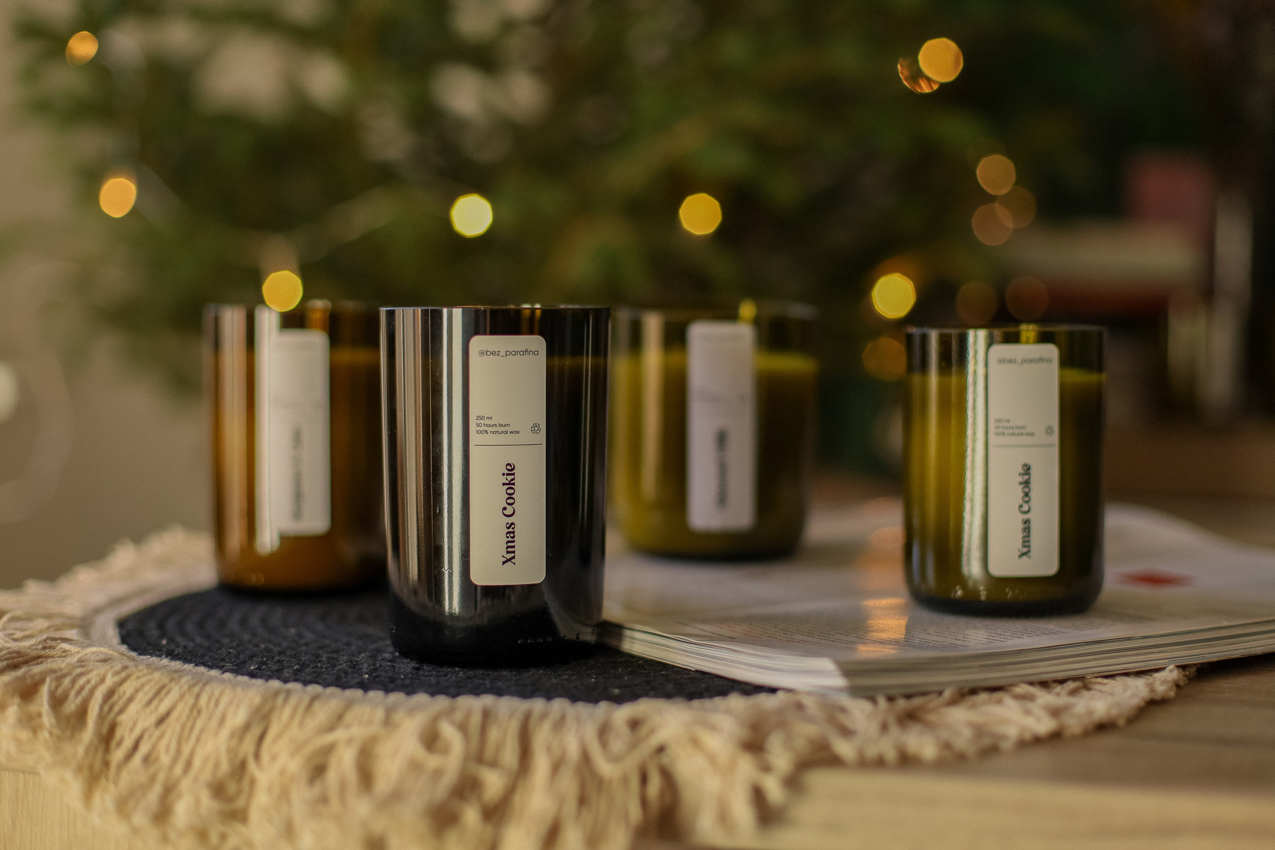 New Year PhotoContent for candles brand. Photographer in Montenegro — professional photoshoots