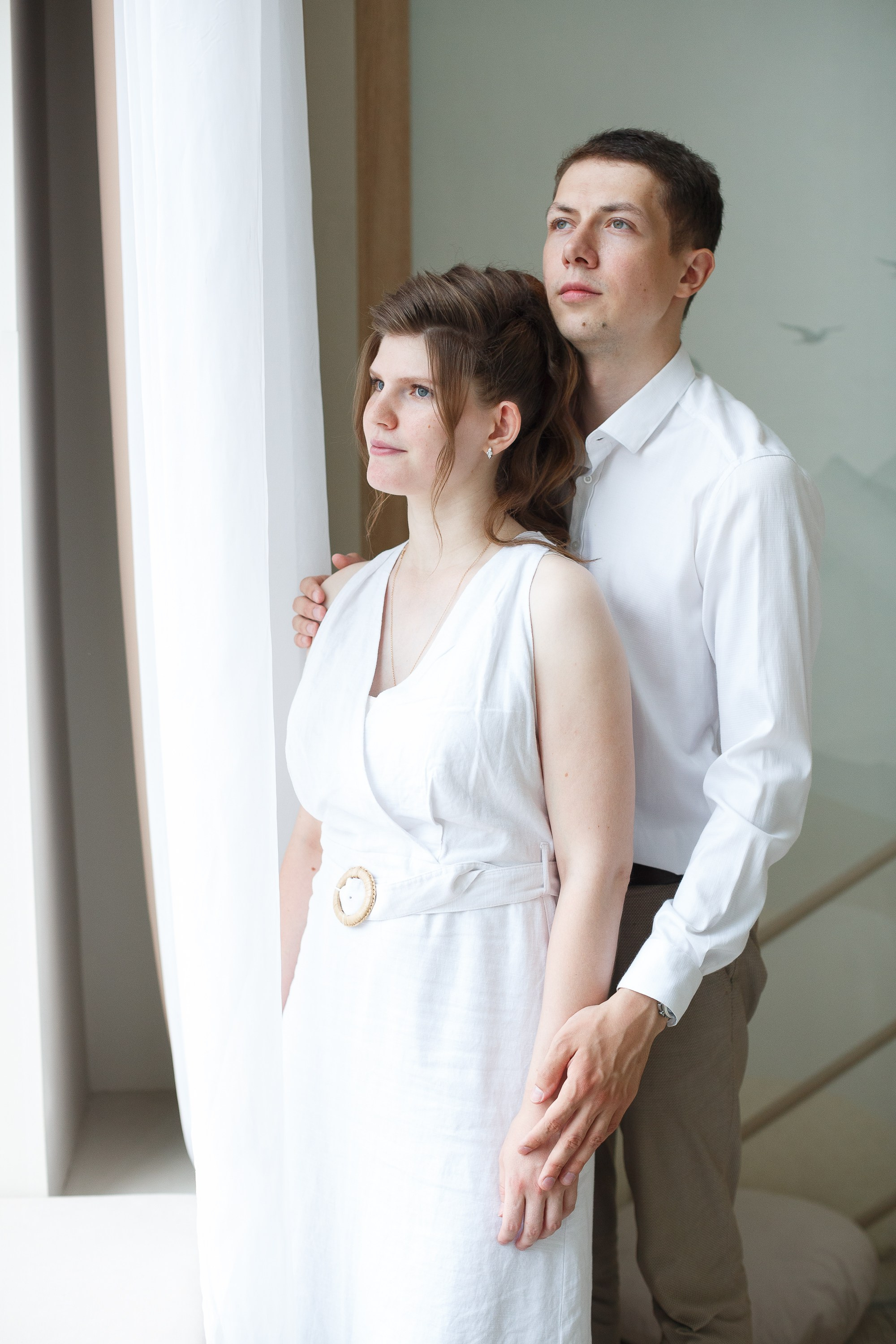 Семейная фотосессия в студии.