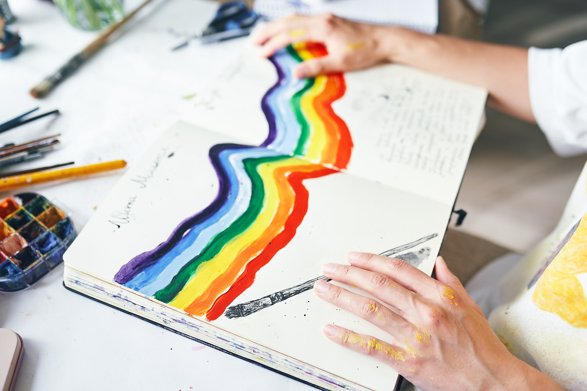 Контент съемка для художницы. Фотограф в Сочи Катя Гончарова