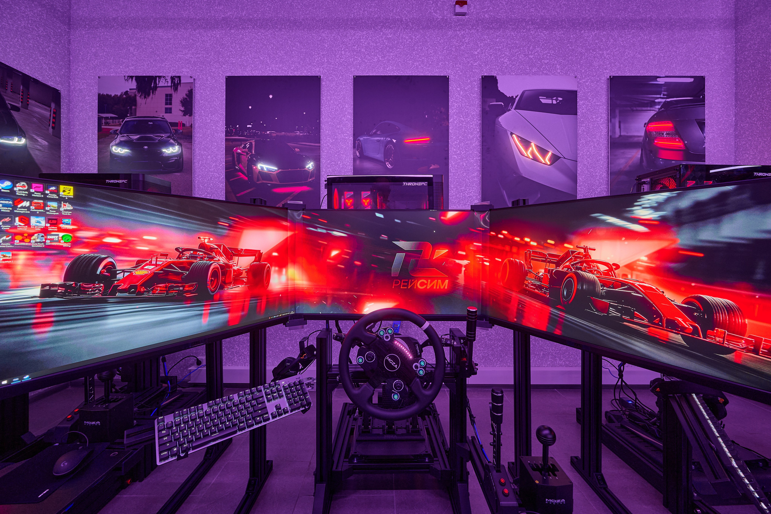 РЕЙСИМ Гоночные автосимуляторы. Интерьерный фотограф в Краснодаре
