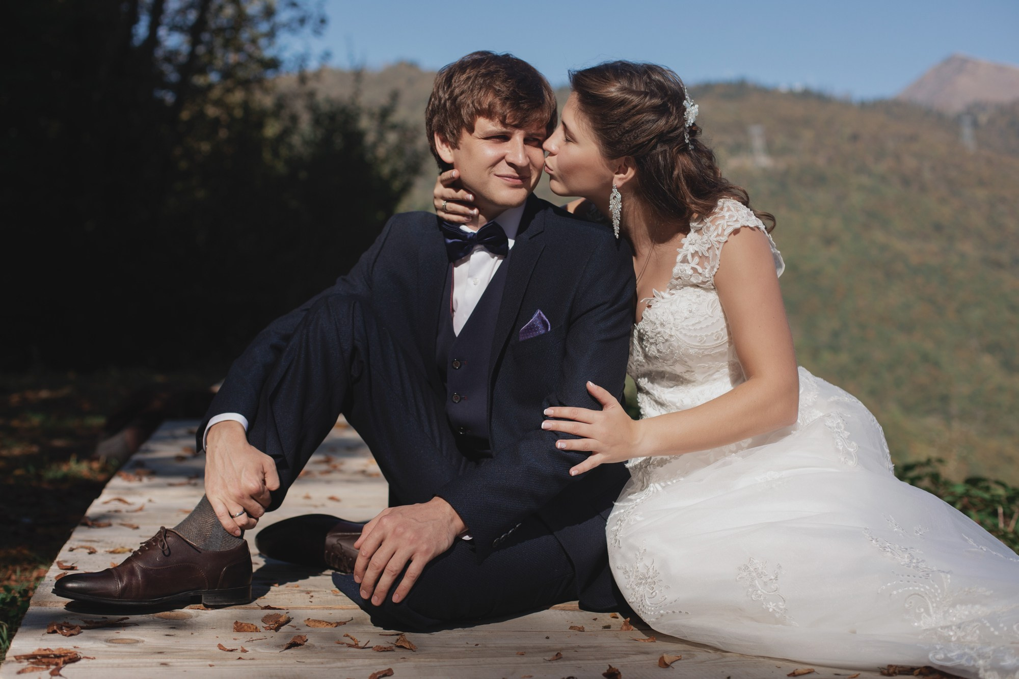 Свадебная прогулка Владимира и Ольги. Красная Поляна. Репортажный и постановочный Наталья Санникова