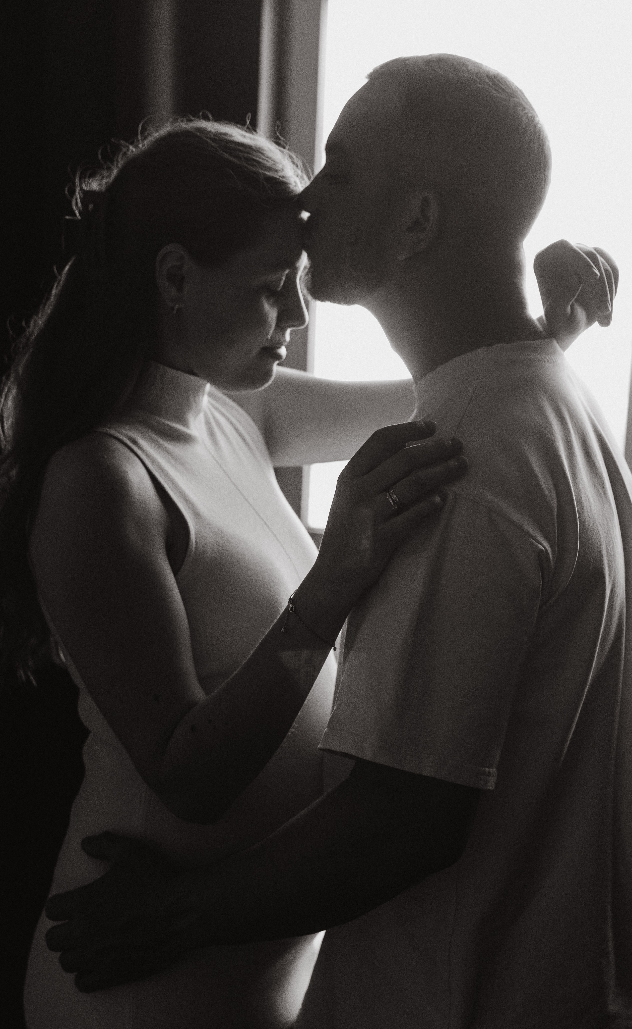 Студийная беременная фотосессия. Семейный, ньюборн фотограф, фотограф на роды в Москве, Виктория Тюльдюкова