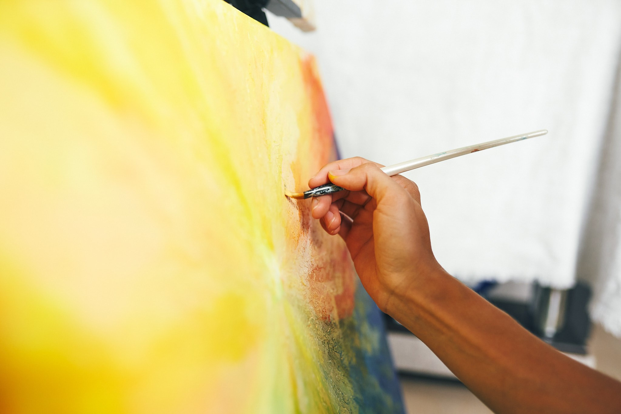 Контент съемка для художницы. Фотограф в Сочи Катя Гончарова