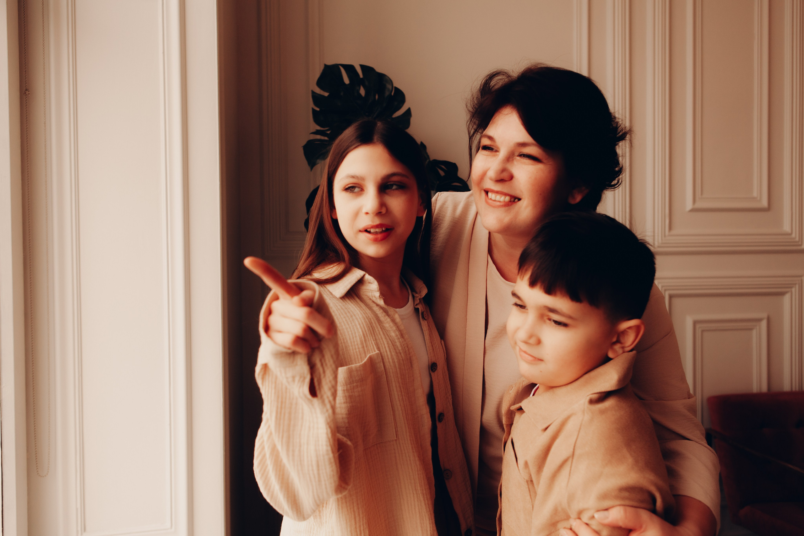 Катя с семьей. Фотосессия новорожденных в Москве фотограф Савина Анастасия