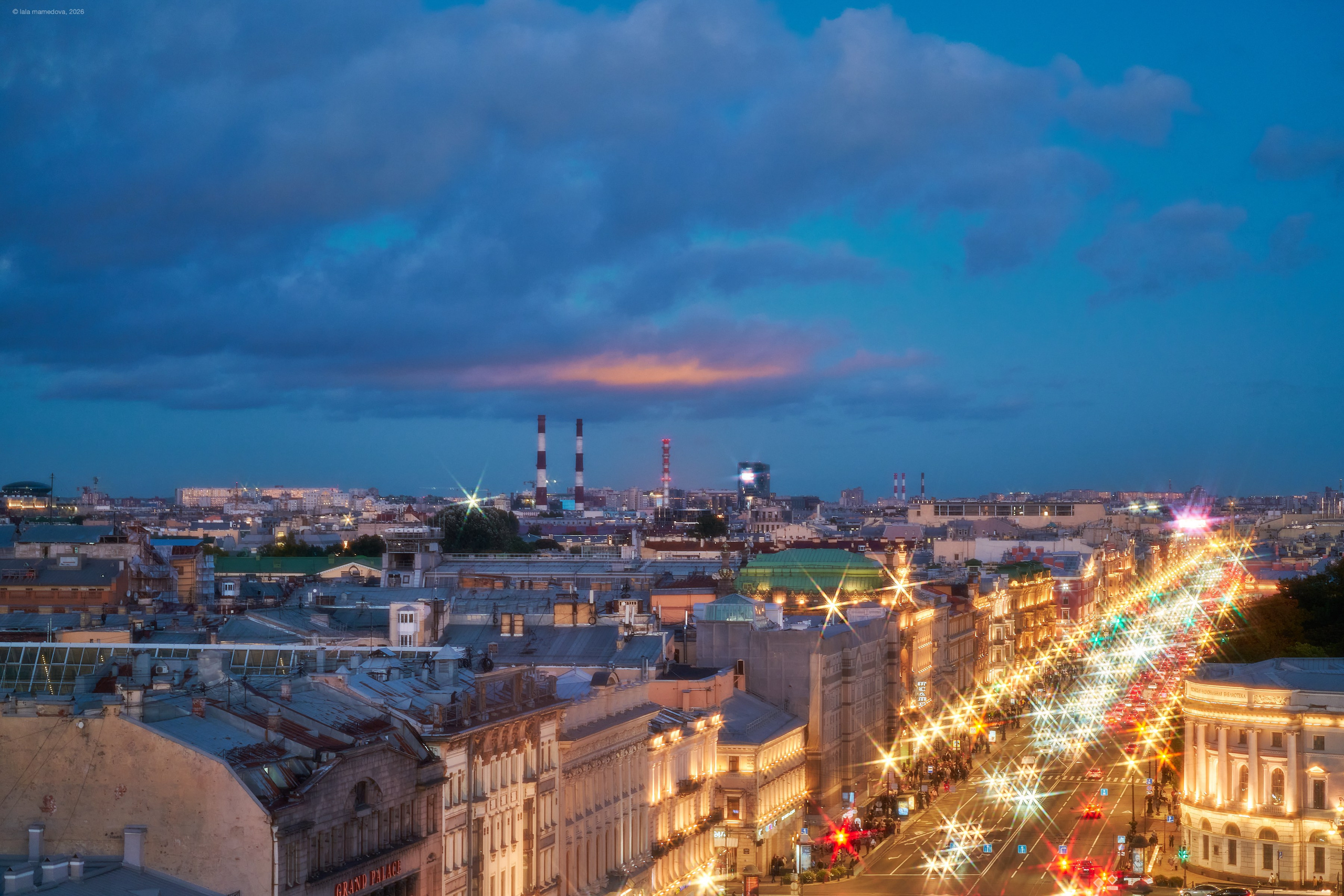 The view from the observation deck of the City Duma Tower | St. Petersburg. Фотограф