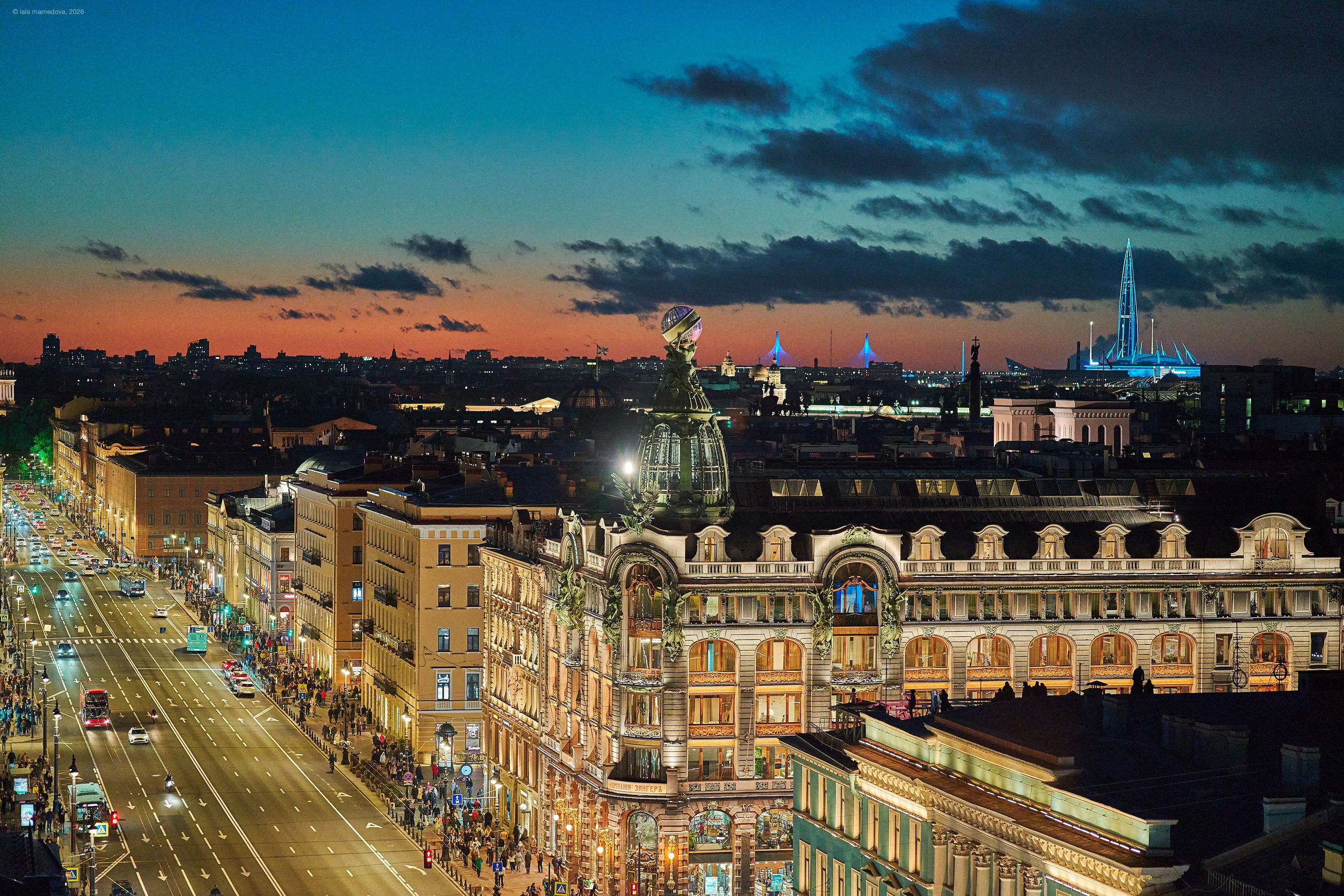 The view from the observation deck of the City Duma Tower | St. Petersburg. Фотограф