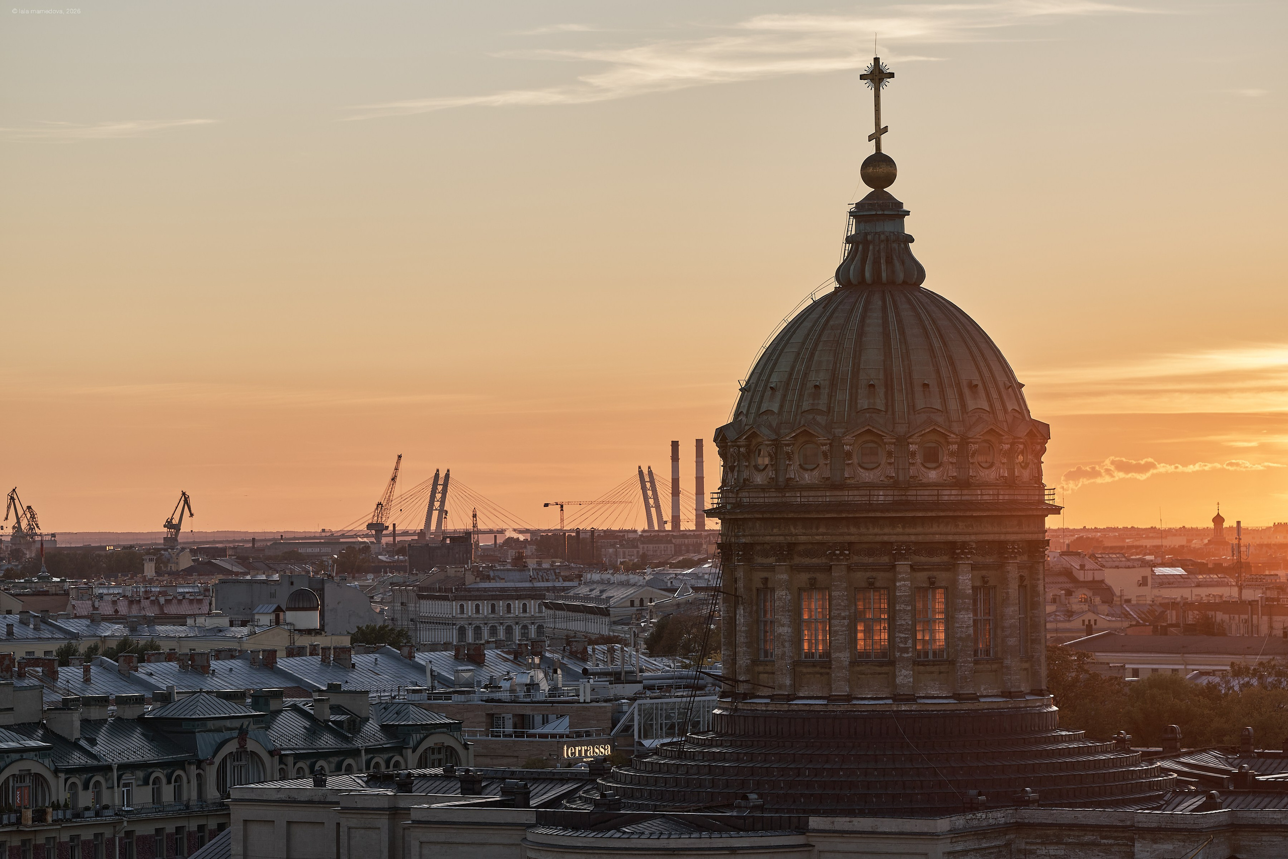 The view from the observation deck of the City Duma Tower | St. Petersburg. Фотограф