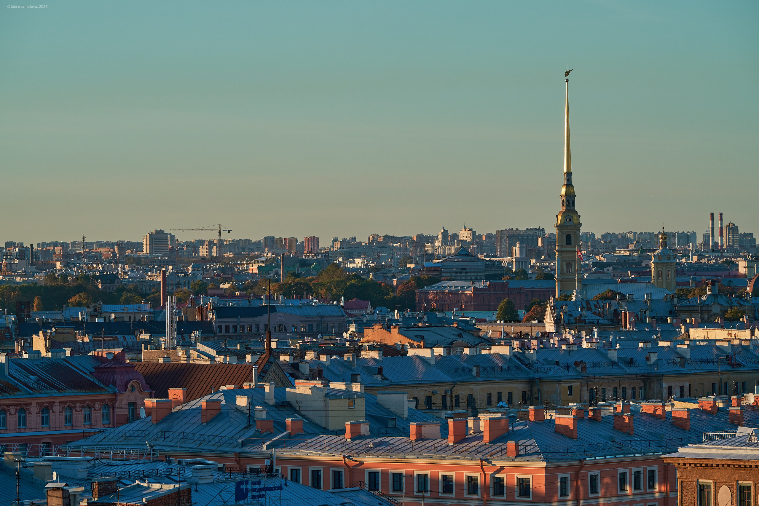 The view from the observation deck of the City Duma Tower | St. Petersburg. Фотограф