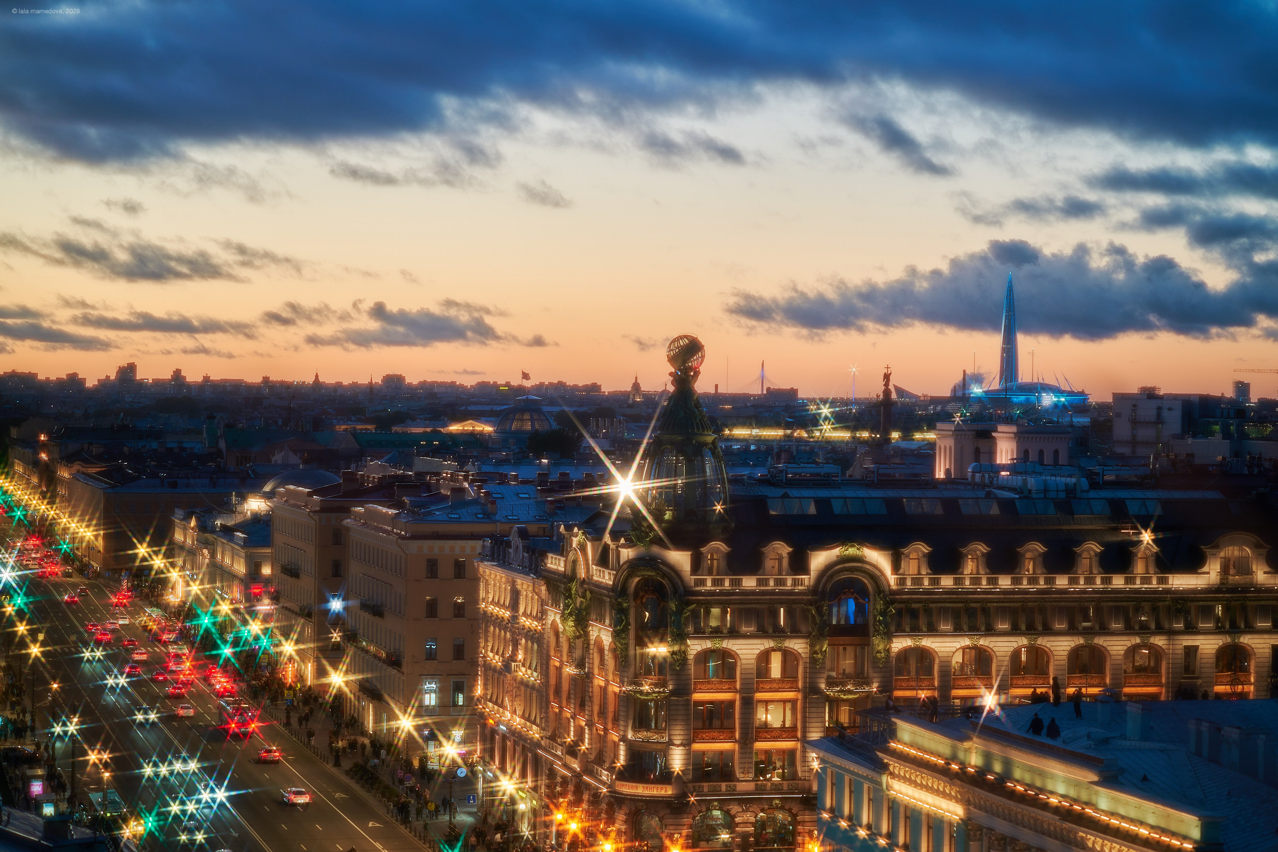 The view from the observation deck of the City Duma Tower | St. Petersburg. Фотограф