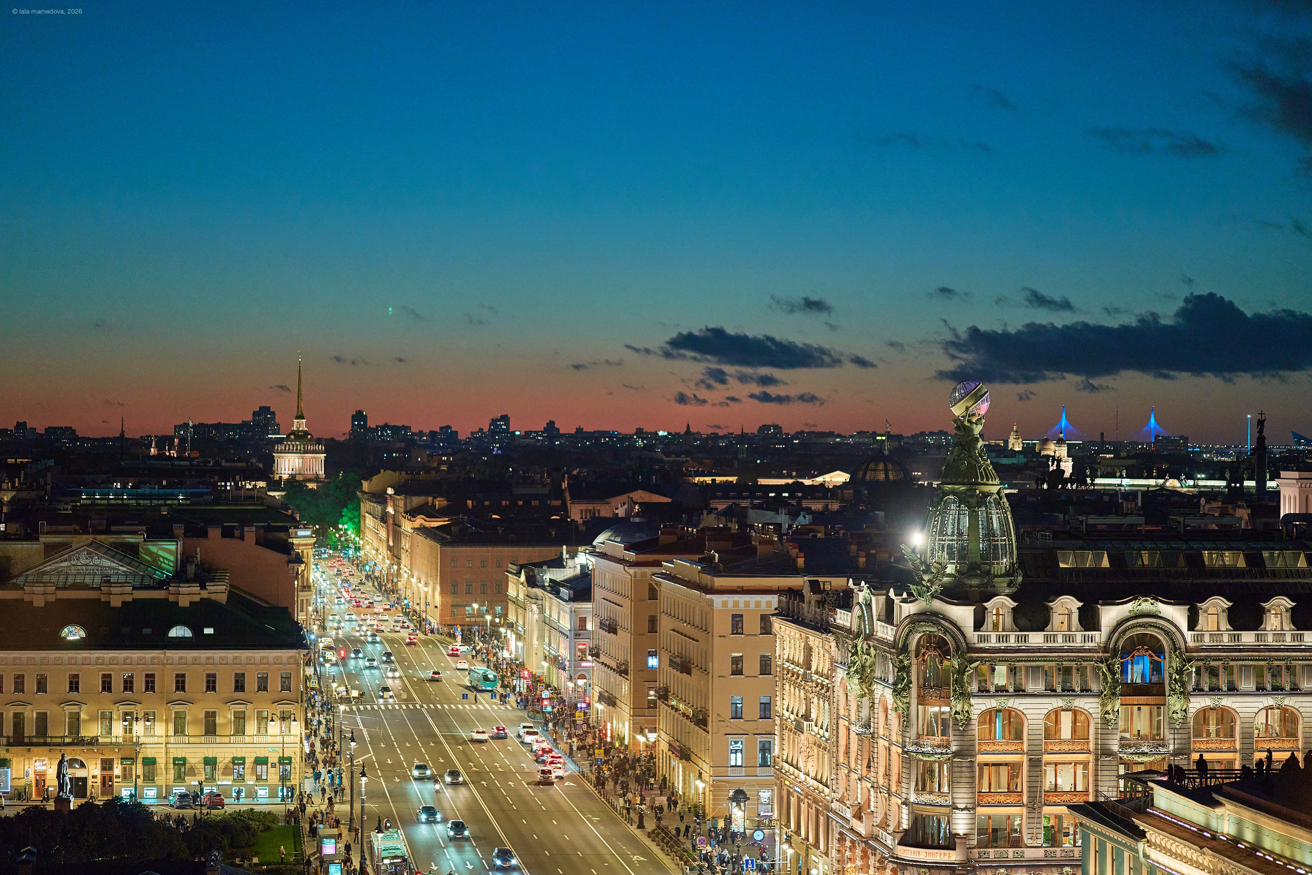 The view from the observation deck of the City Duma Tower | St. Petersburg. Фотограф