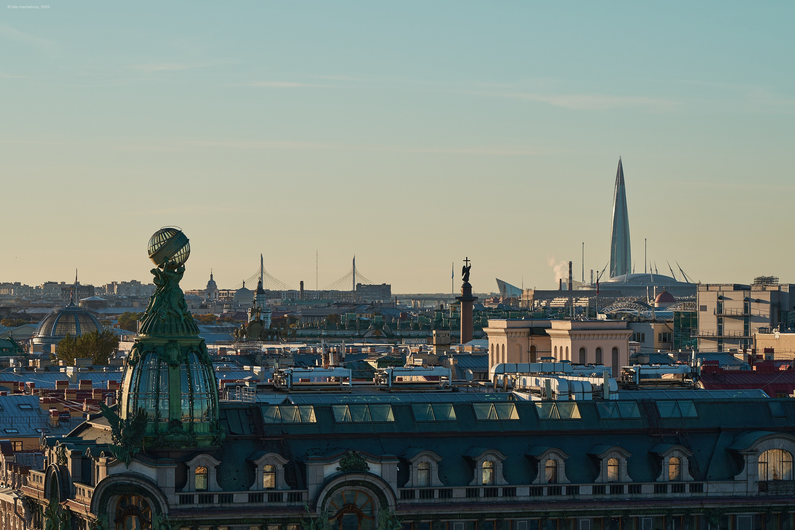 The view from the observation deck of the City Duma Tower | St. Petersburg. Фотограф